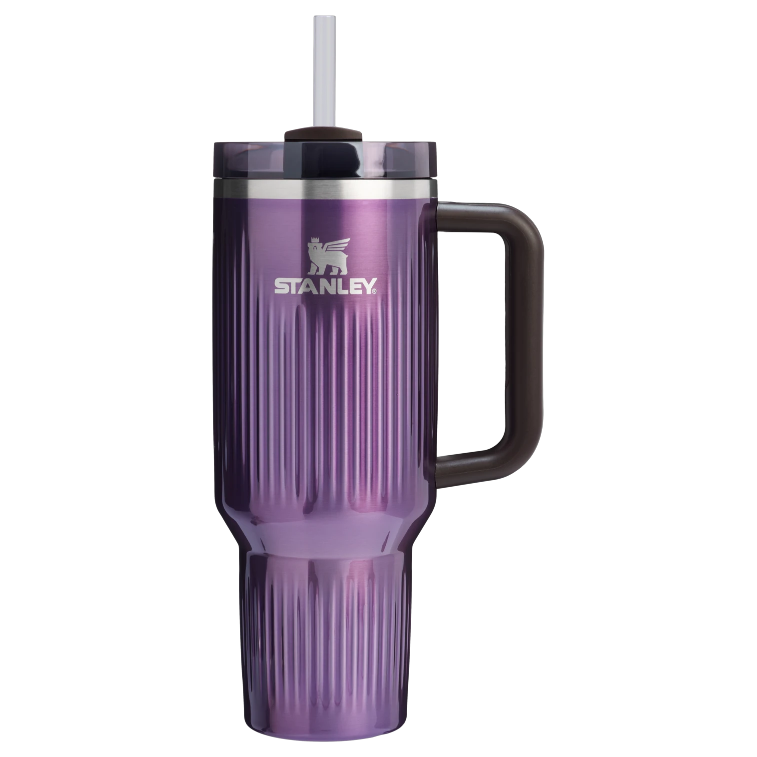 Pahar termoizolant Stanley Quencher H2.0 Fluted cu pai 0,88 L - mov (Wisteria) - 229427