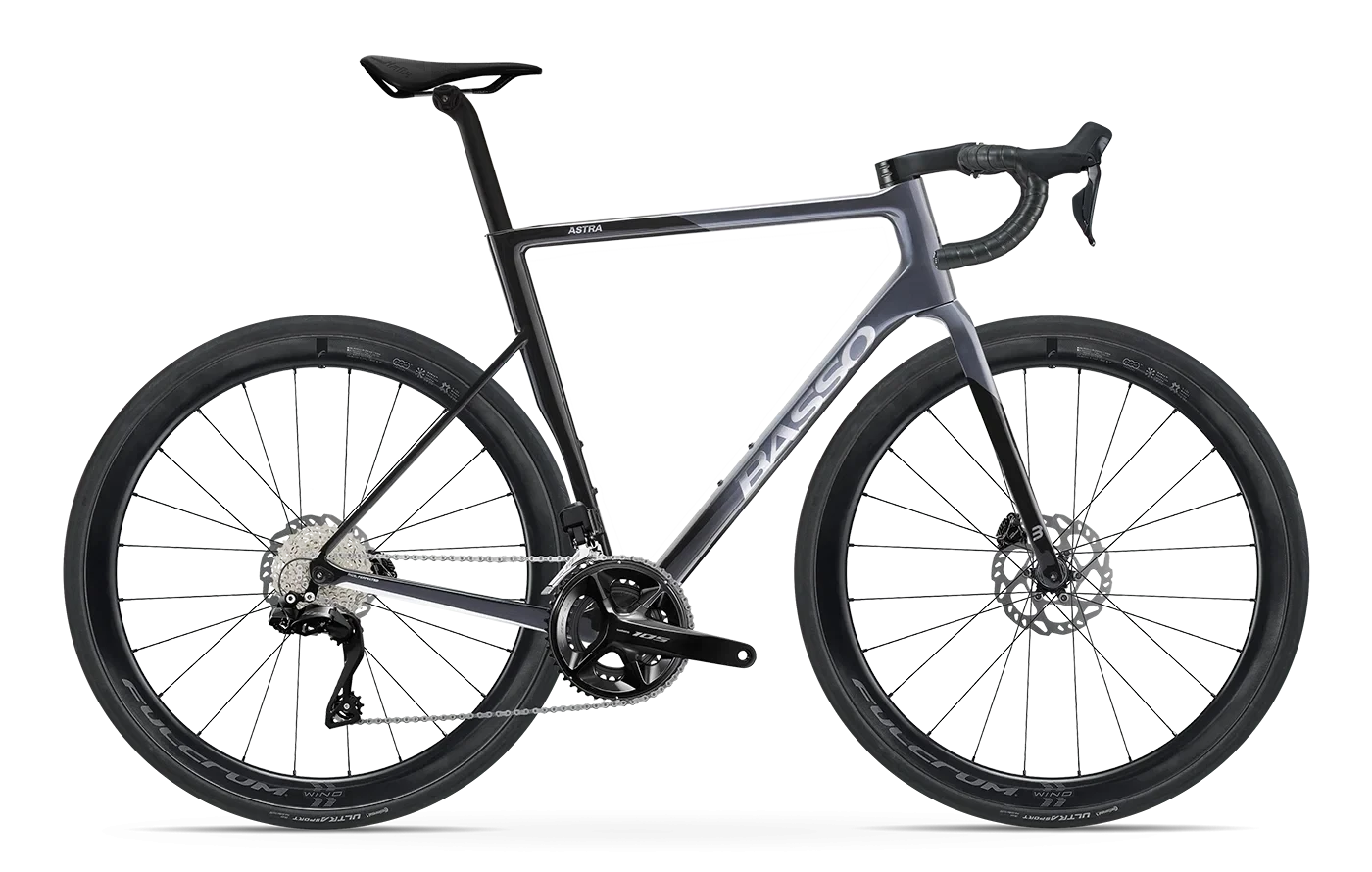 1. Bicicleta sosea Basso Astra Shimano 105 Di2 - gri cobalt