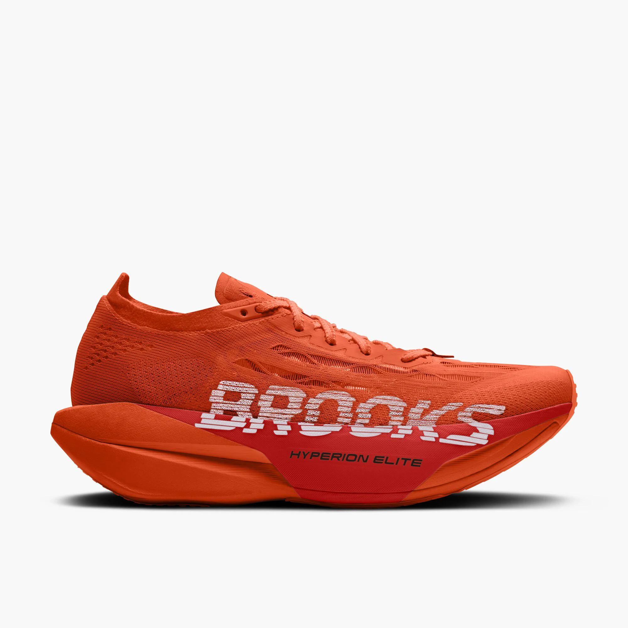 1. Pantofi alergare Brooks Hyperion Elite 6 - portocaliu cu roșu și alb