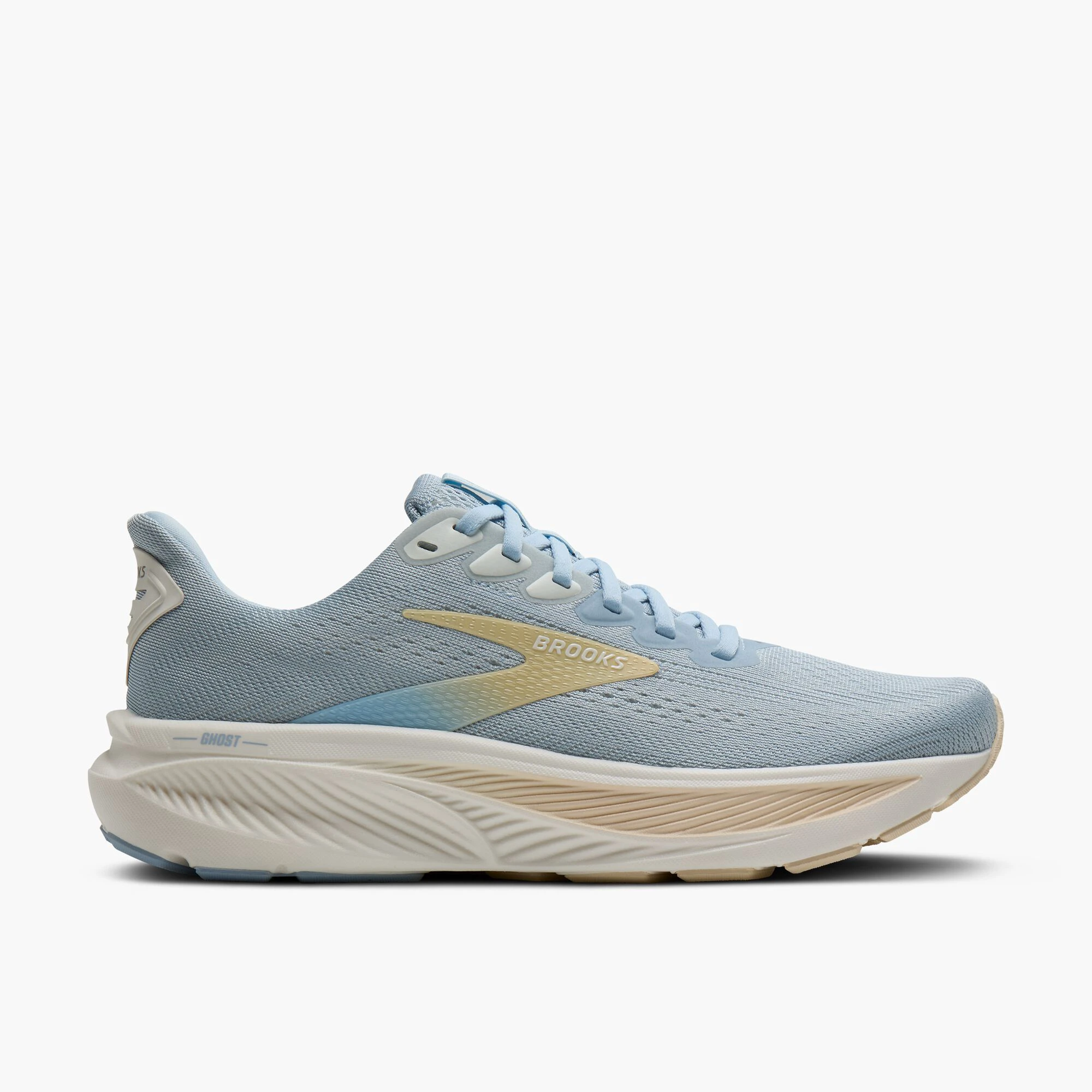 1. Pantofi alergare Brooks Ghost 17 damă - albastru deschis
