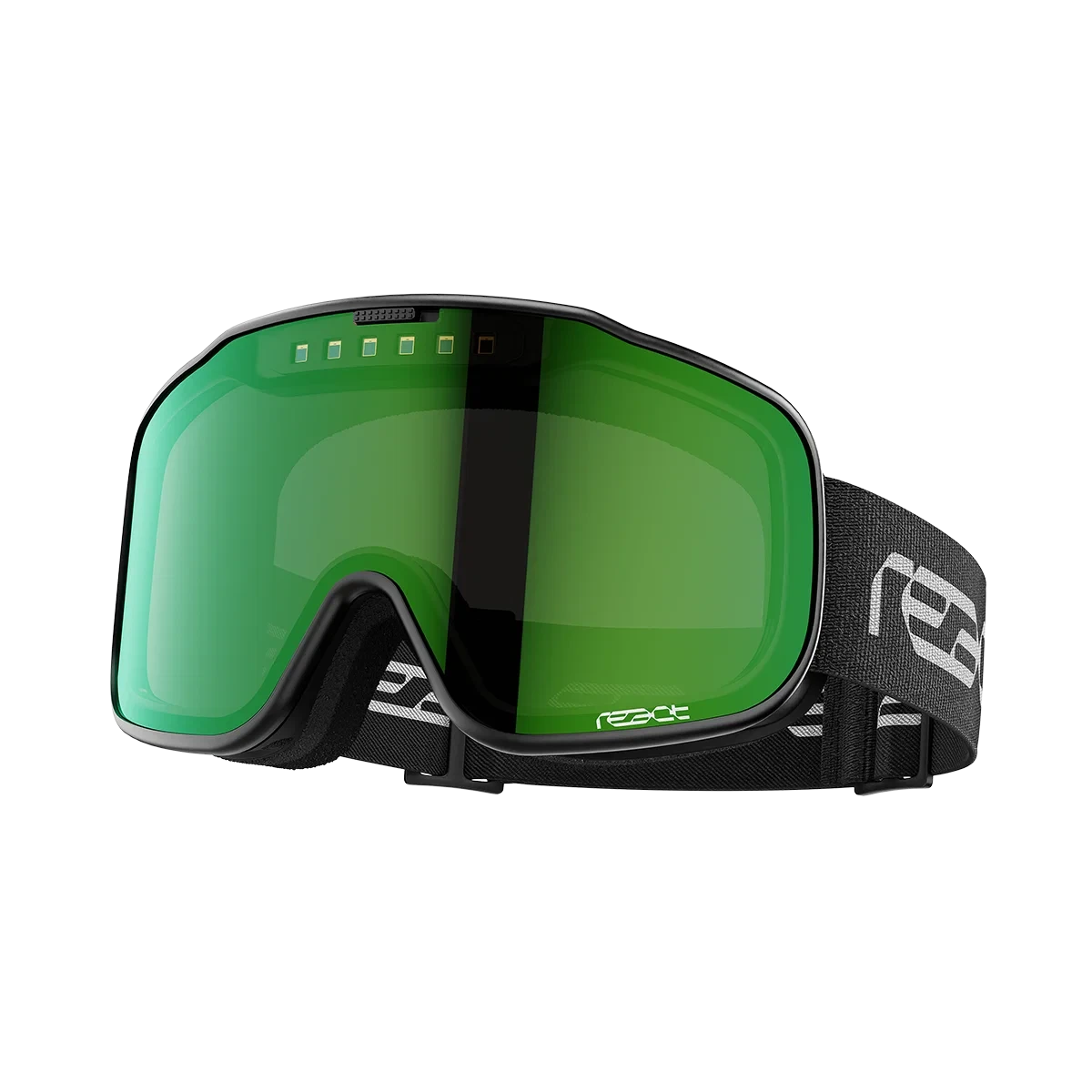 1. Ochelari ski electrofotocromatici React Swiss Sight 2.0 - neon/negru