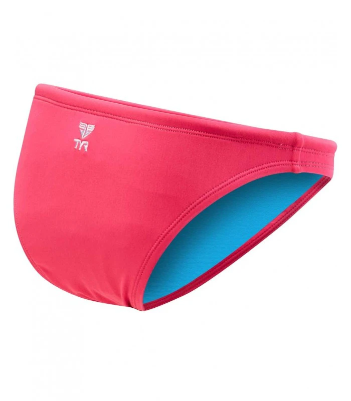 1. Slip de baie TYR Solid Mini damă - roz fluorescent