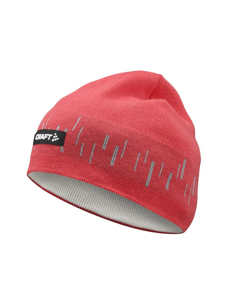 1. Căciulă Craft ADV Nordic Training Merino Hat - roșu corai