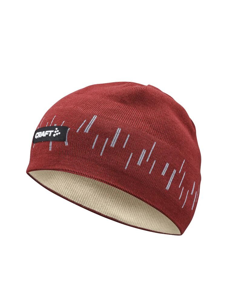 Căciulă Craft ADV Nordic Training Merino Hat - roșu cărămiziu (dk astro) - 229855