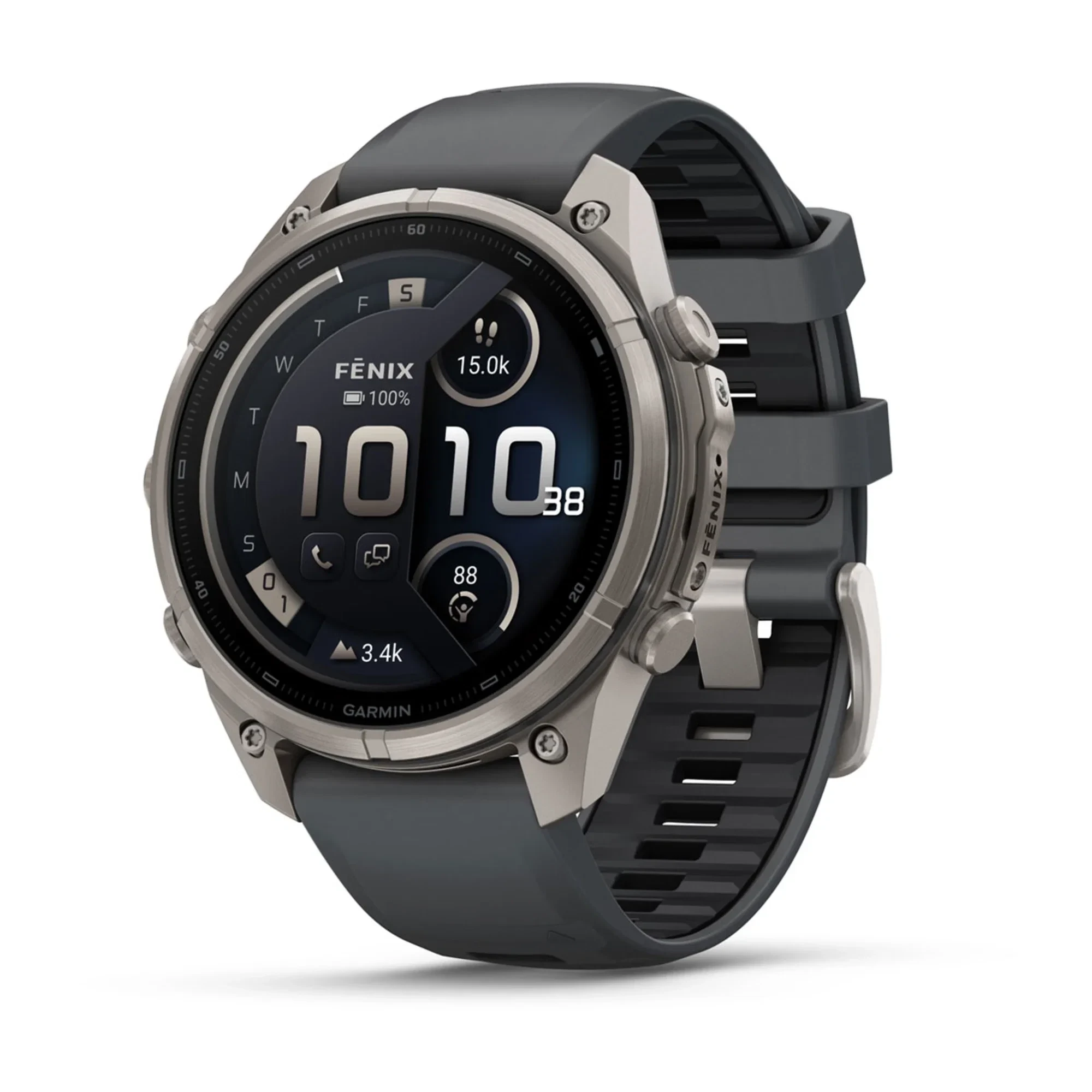 1. Garmin Fenix 9 Pro AMOLED inReach - 47 mm Titan Grafit - Smartwatch Multisport Premium cu AMOLED