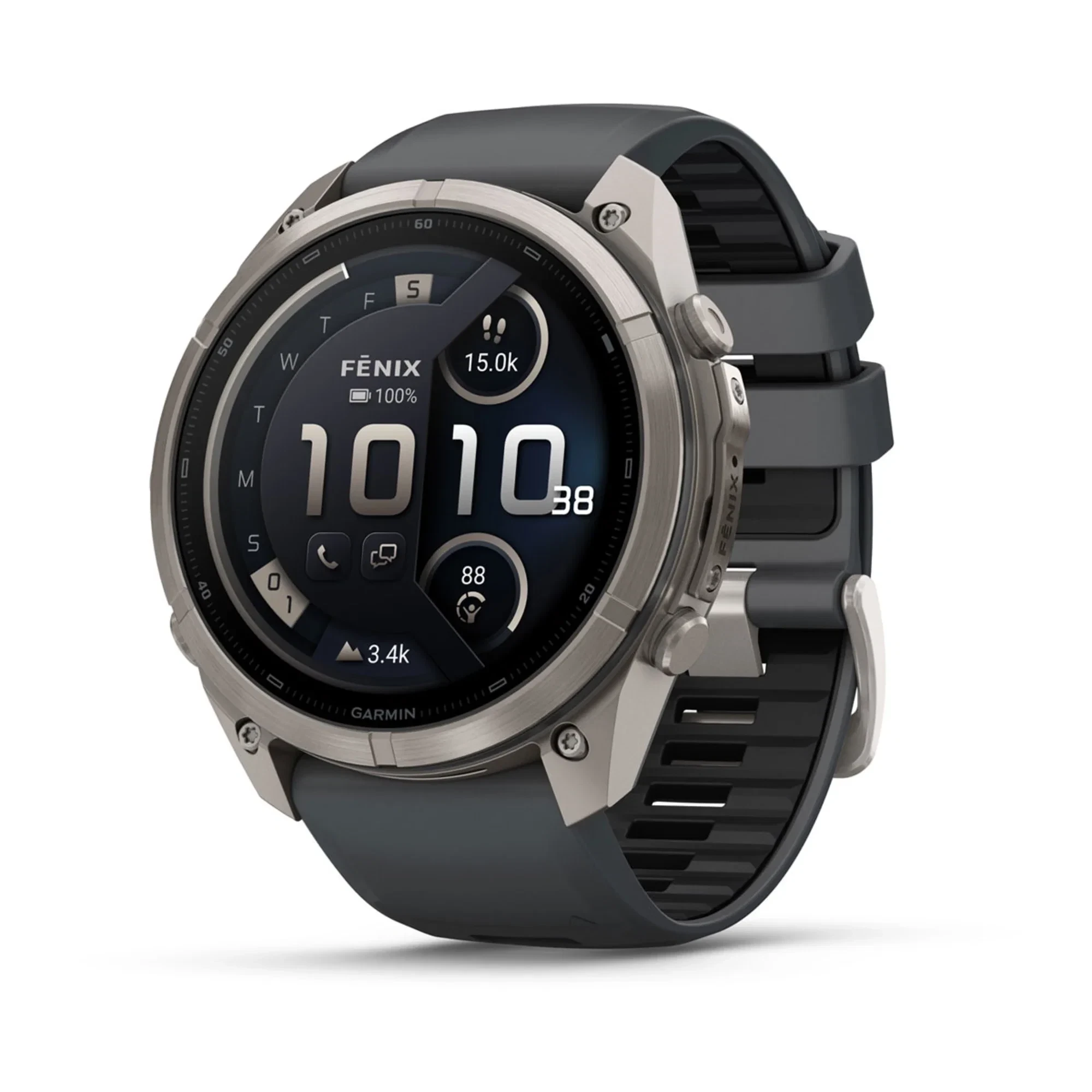 1. Garmin Fenix 9 Pro AMOLED inReach - 51 mm Titan Grafit - Smartwatch Multisport Premium cu AMOLED