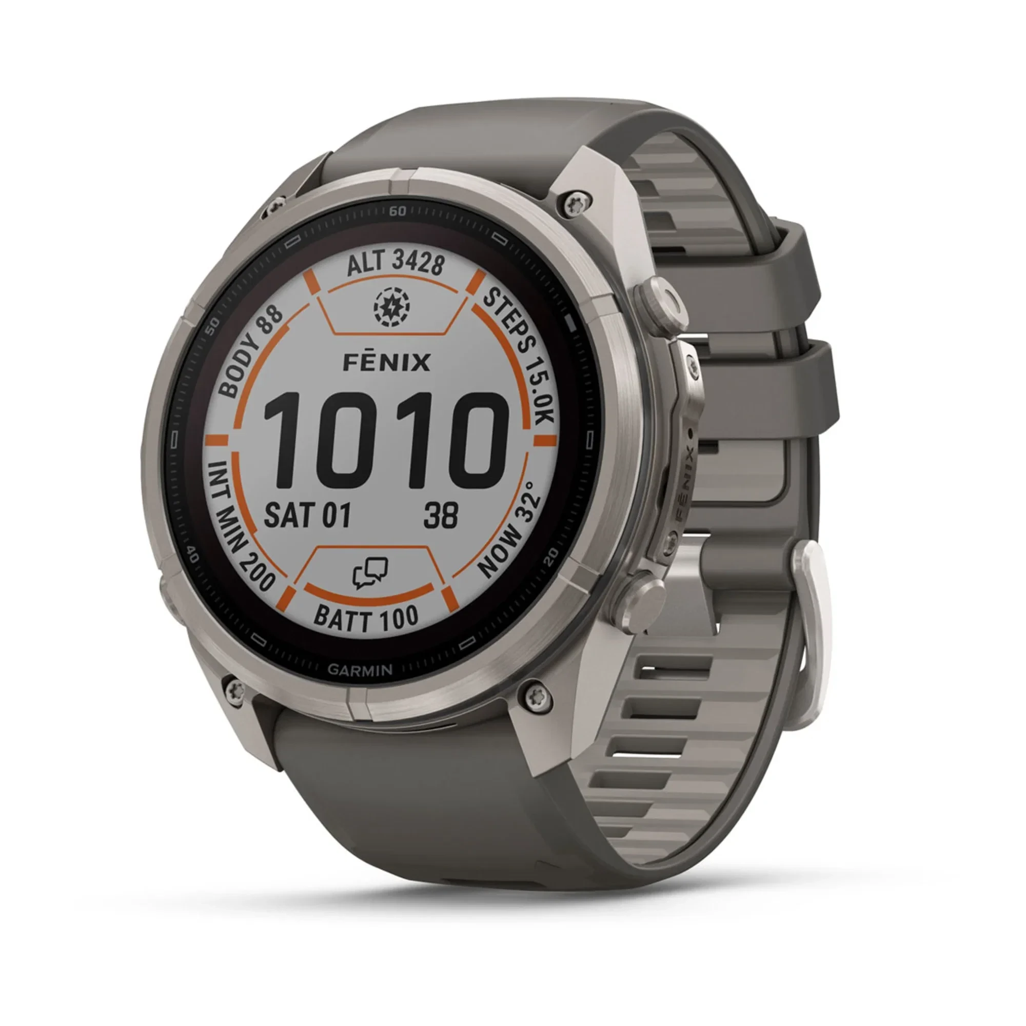 1. Garmin Fenix 9 Pro Solar inReach - 51 mm Titan Gray - Smartwatch Multisport Premium cu Ecran Solar
