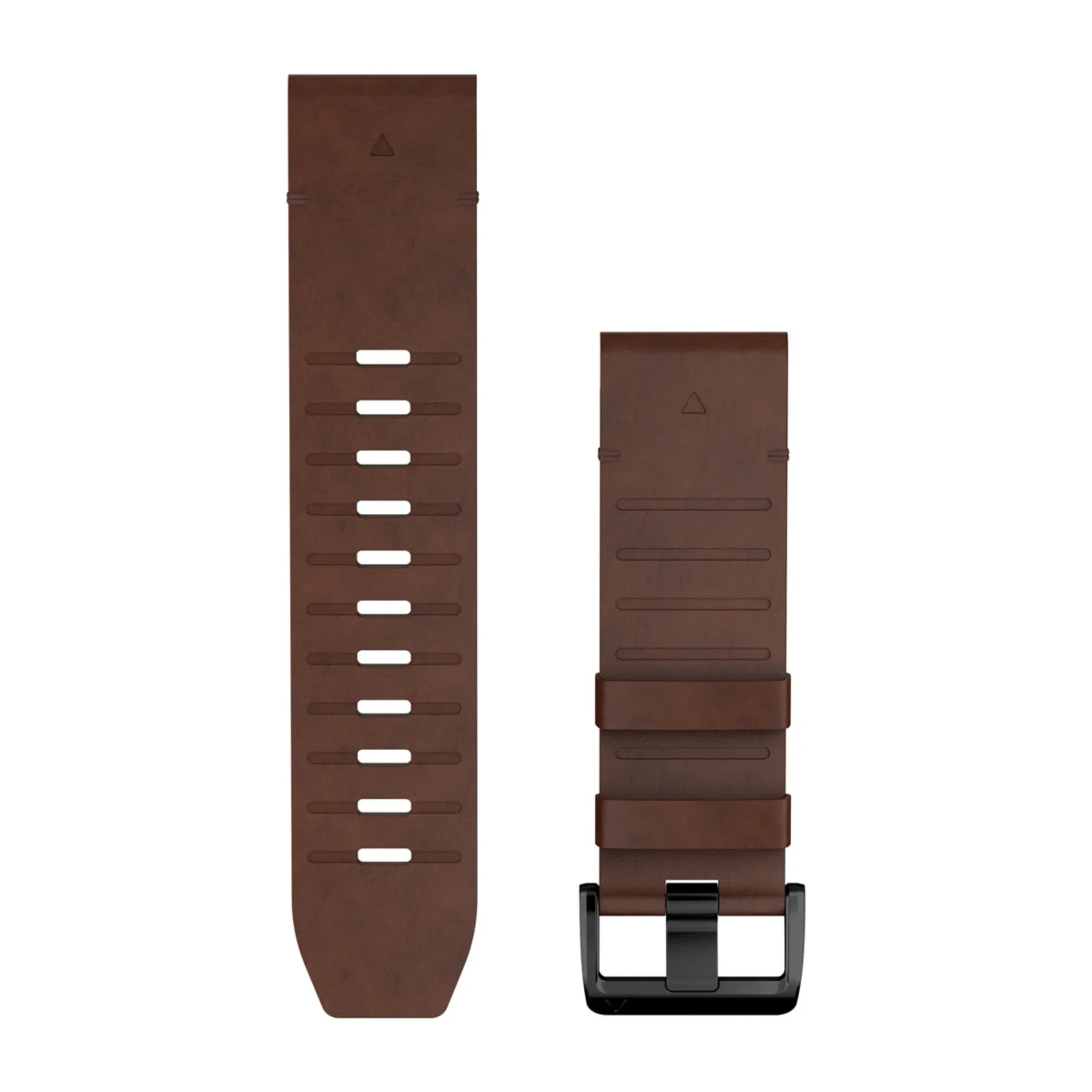 1. Garmin QuickFit 26 - curea piele - maro Walnut