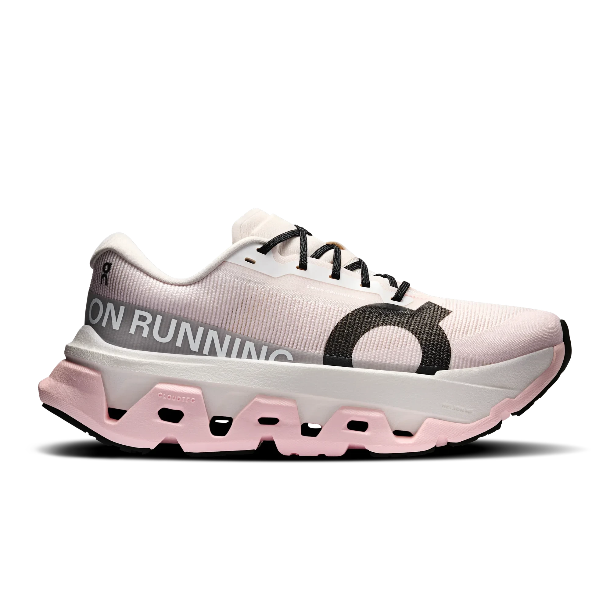 Pantofi alergare On Cloudmonster 3 Hyper W - super trainer sosea - Ivory | Peony - 246556