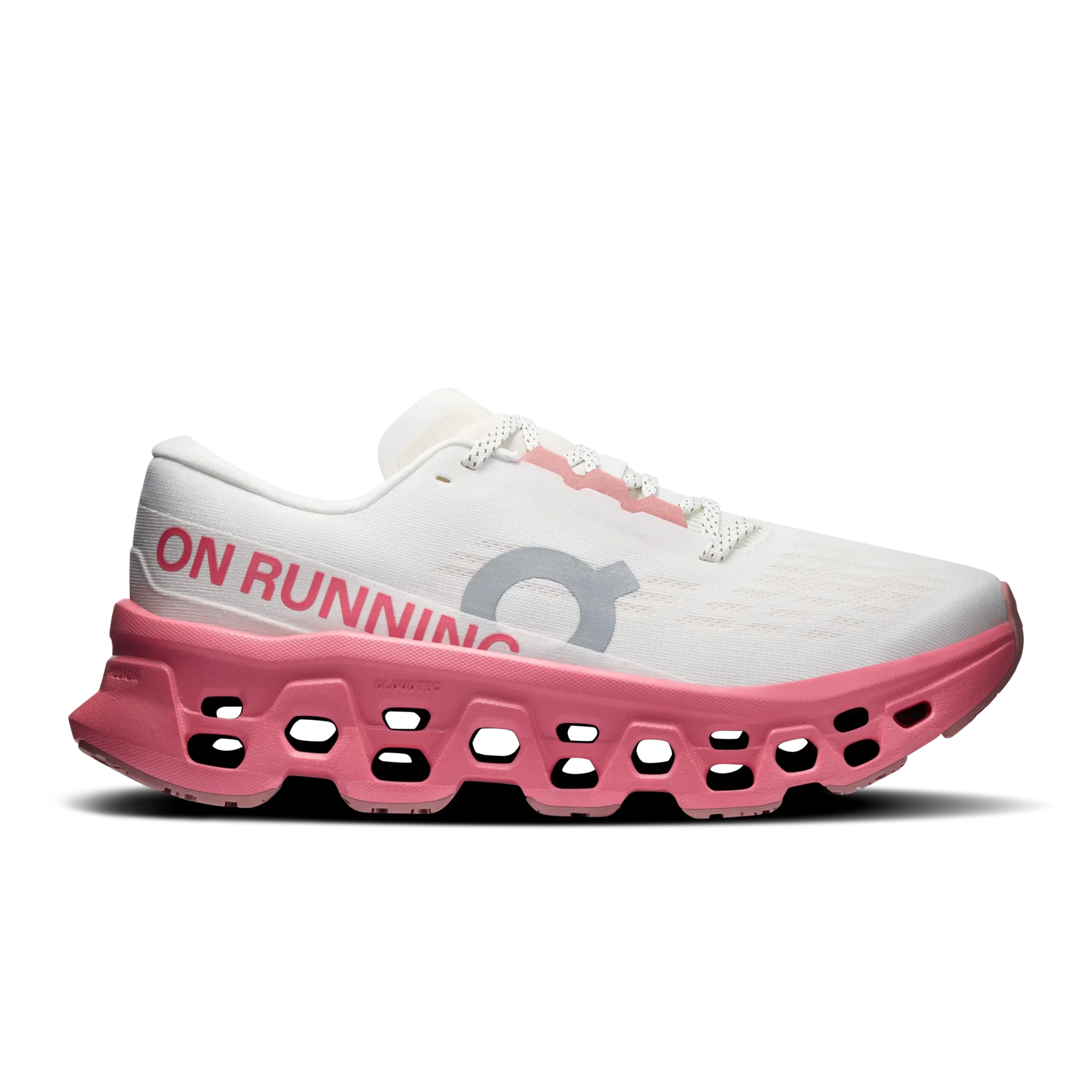 Pantofi alergare On Cloudmonster 3 W - amortizare maximă sosea - Ivory | Camellia - 246566