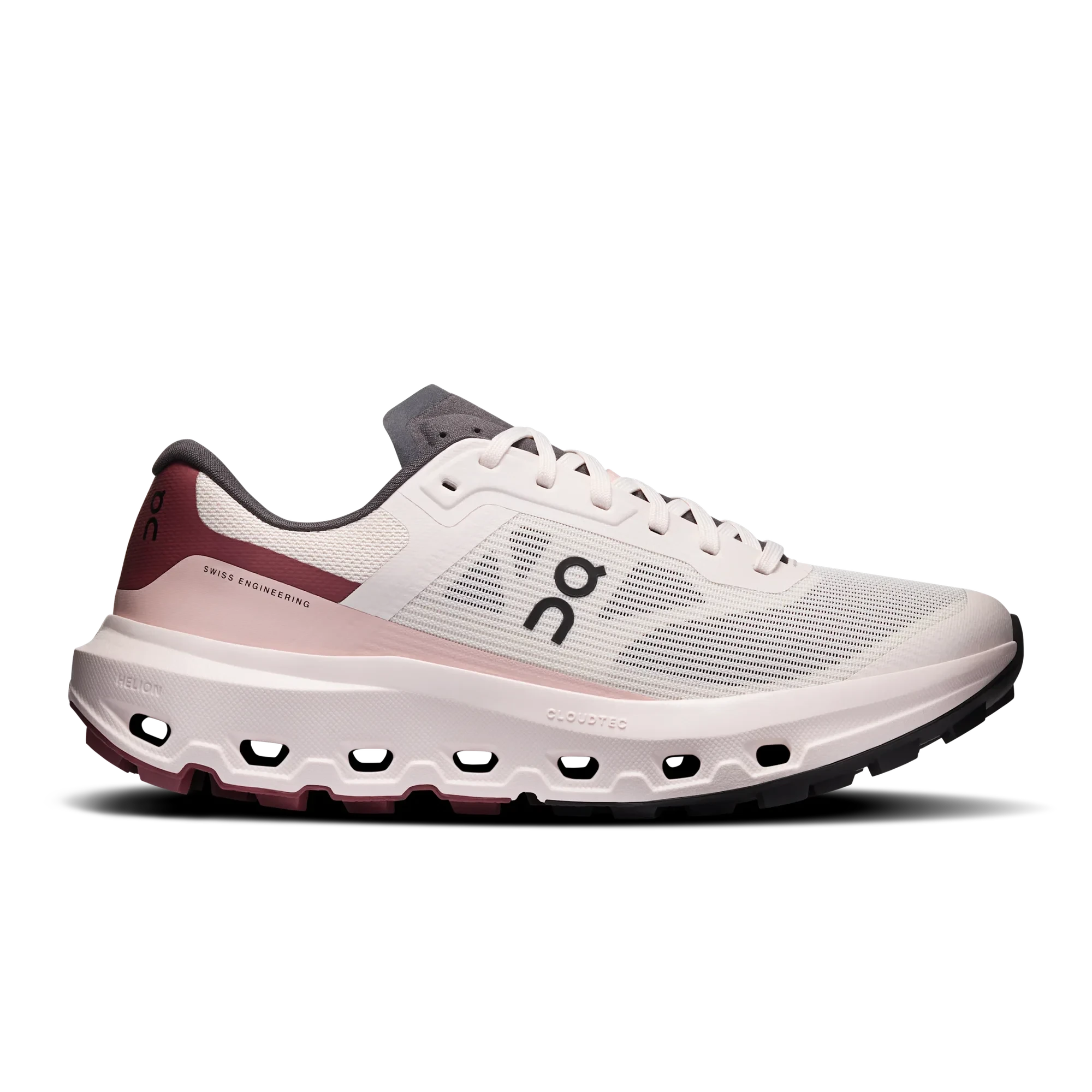 1. Pantofi trail On Cloudvista 3 W - bej Oyster | roșu Barberry
