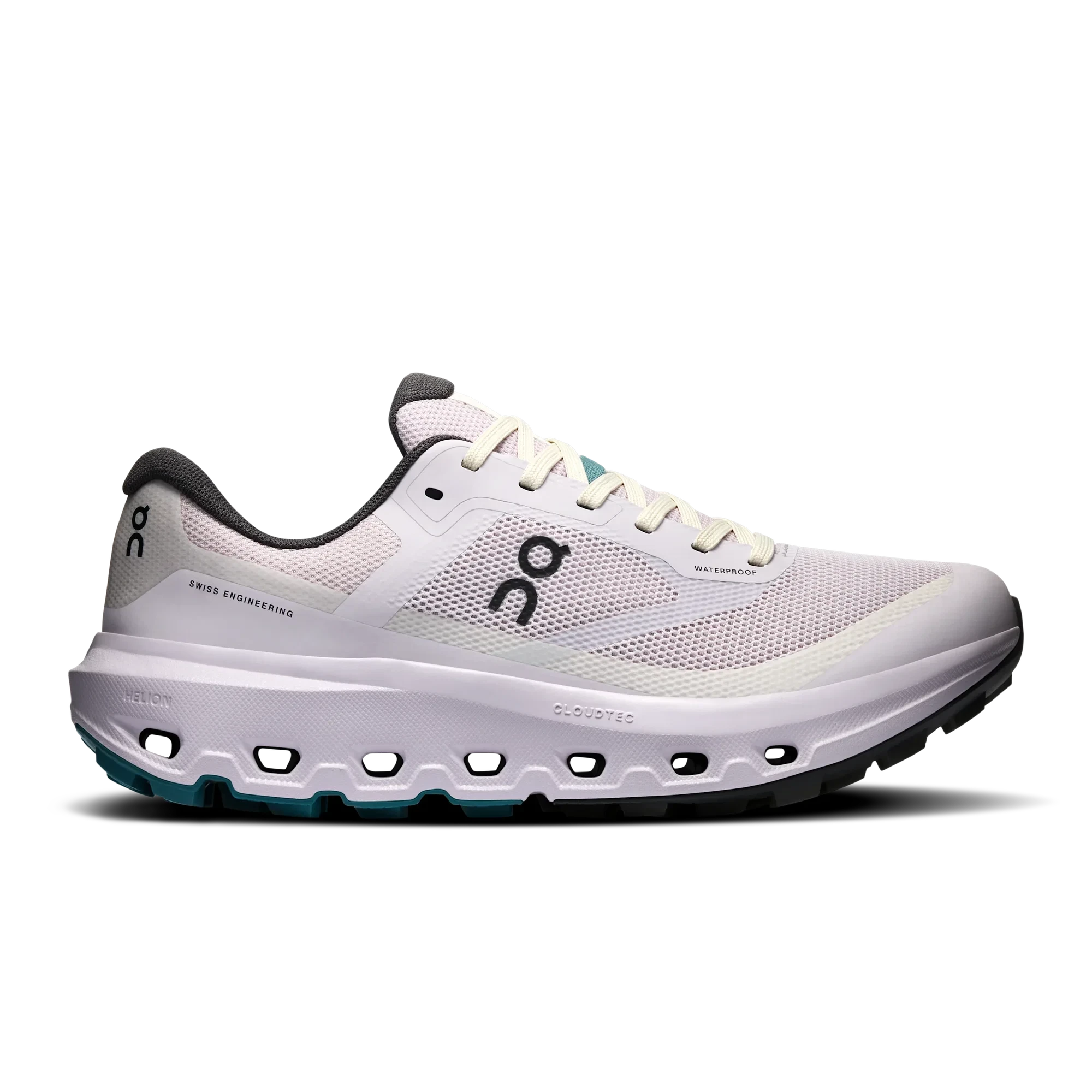 1. Pantofi alergare trail On Cloudvista 3 W Waterproof - alb-bej Ether | Grain