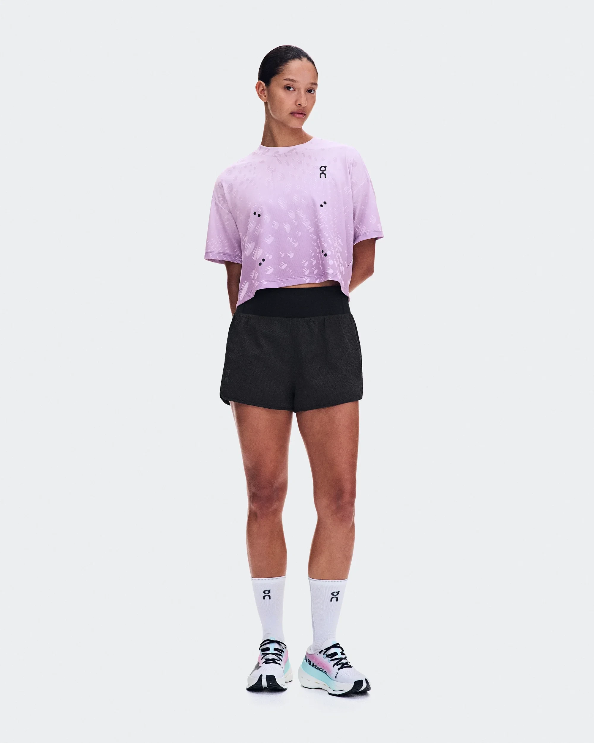 1. Tricou alergare On Performance Volt-T W - mov Verbana | reciclat