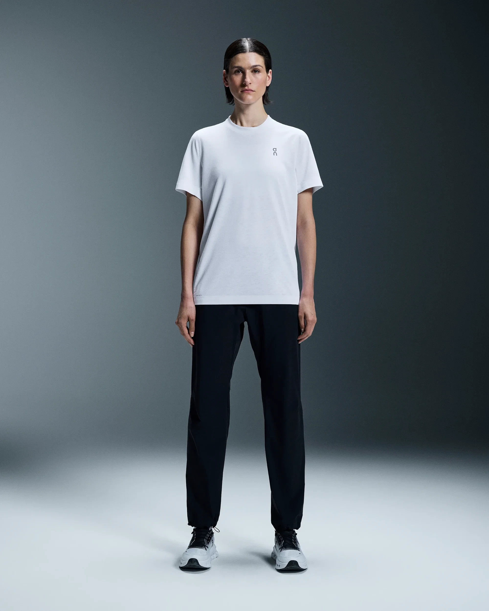 Tricou alergare On Train-T W - alb | respirabil DryTec - 62620