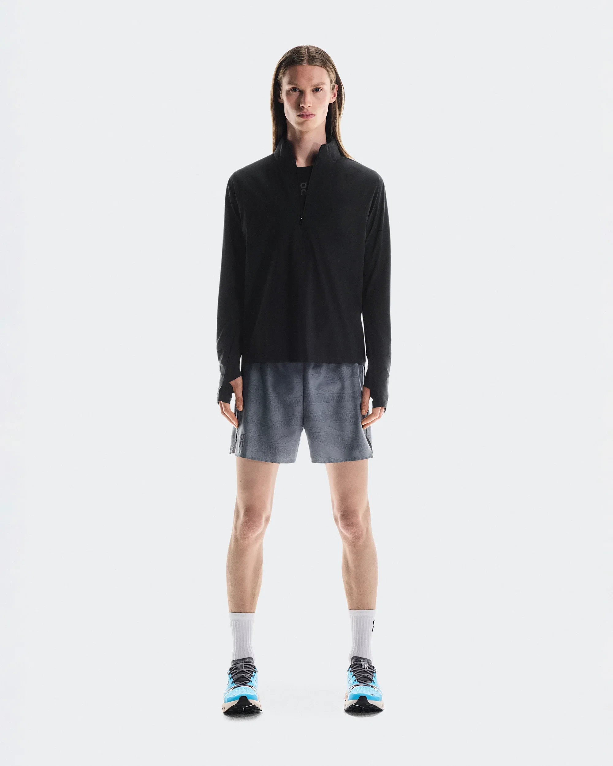 Pantaloni trail On Trail Shorts - gri Rock | buzunare multiple - 64201