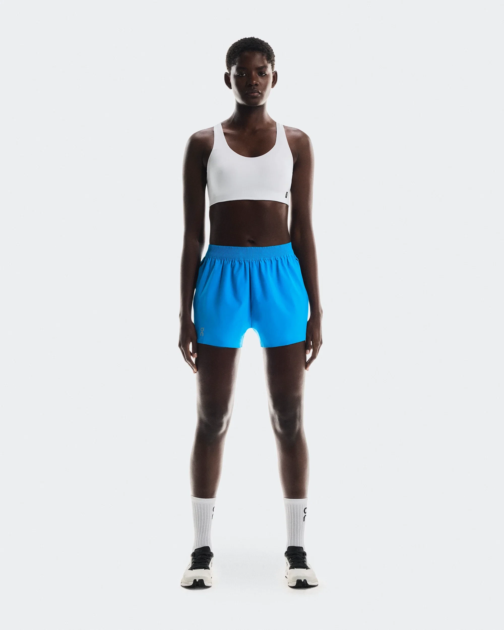 Bustieră sport On Train Bra W - alb | impact redus - 62788