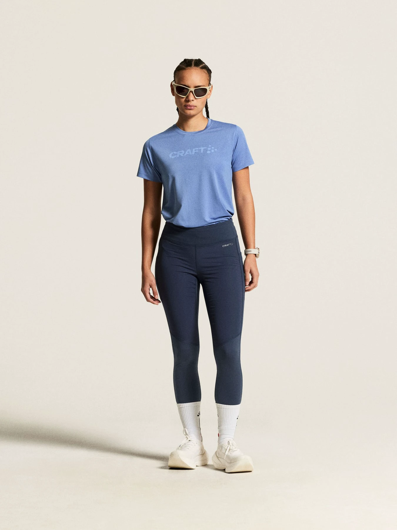 Tricou alergare Craft Essence Logo Tee 2 damă - albastru Blue Bell - 246972