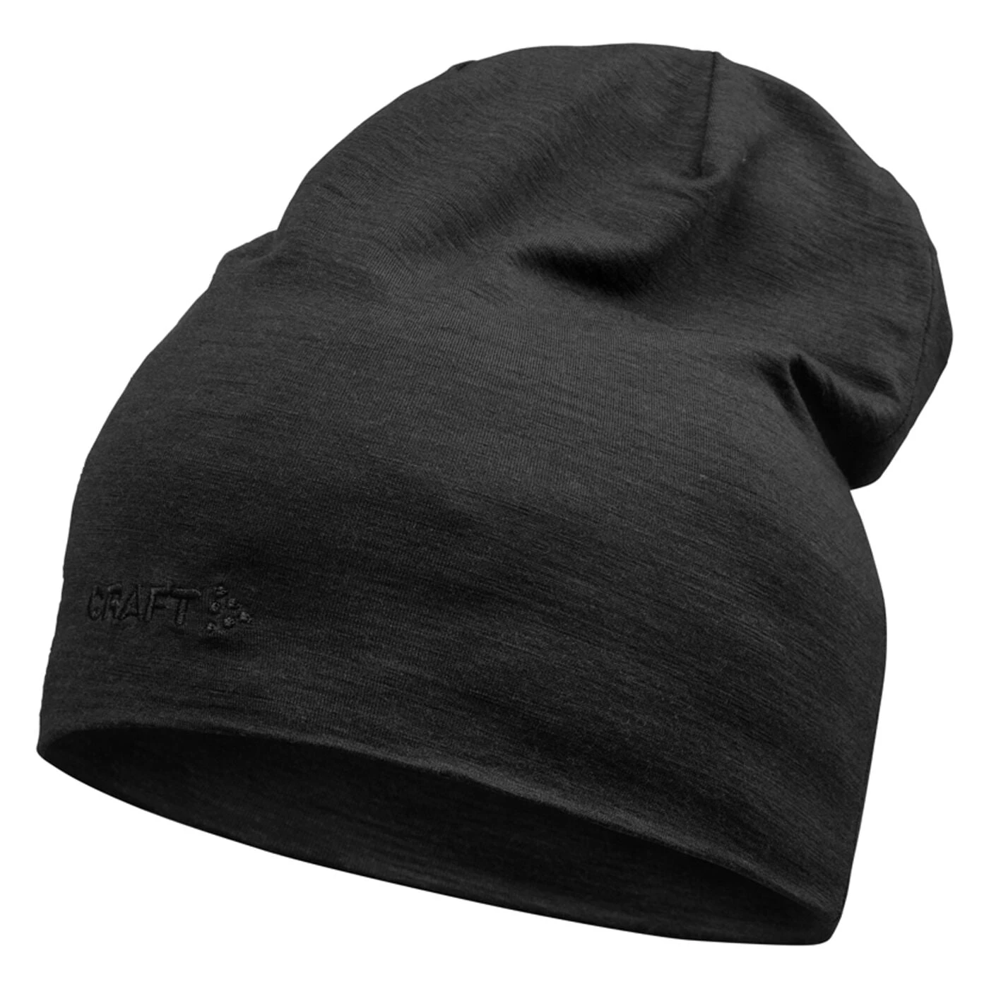 1. Căciulă alergare Craft Essence Wool Hat - neagră | lână merinos