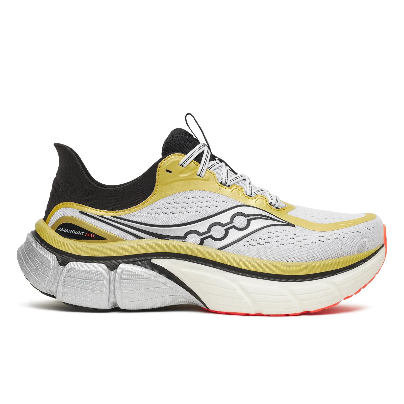 1. Pantofi alergare Saucony Paramount Max - auriu/negru | performanță maximă