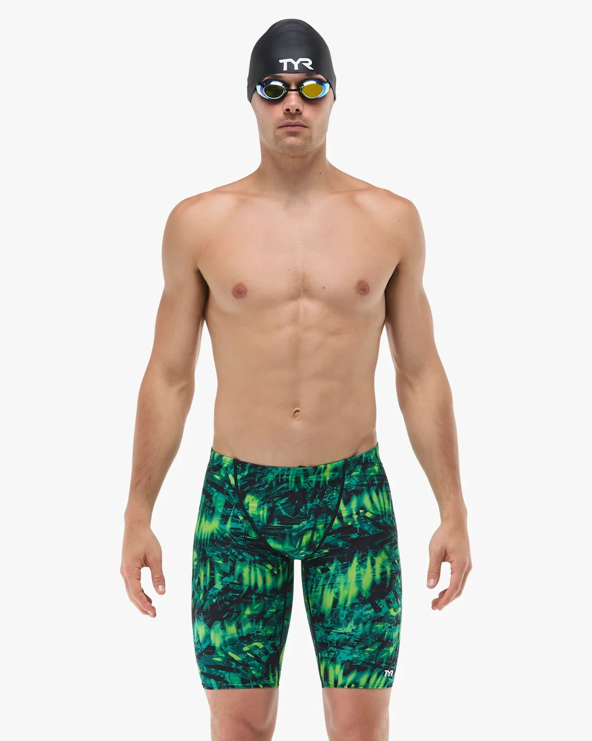 1. Jammer înot bărbați TYR Durafast Lite Seismo - verde | rezistent clor