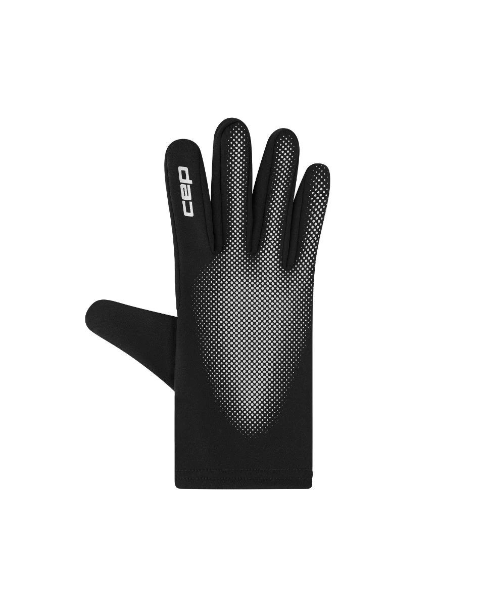 Mănuși alergare CEP Core Run Gloves - negru/reflectorizant | touchscreen - 248396