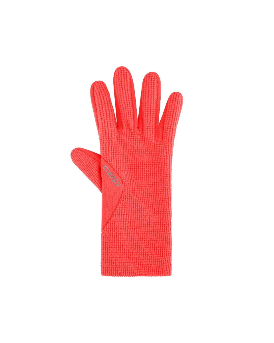 Mănuși alergare termice CEP Core Run Thermal Gloves 2.0 - coral neon | touchscreen - 248404
