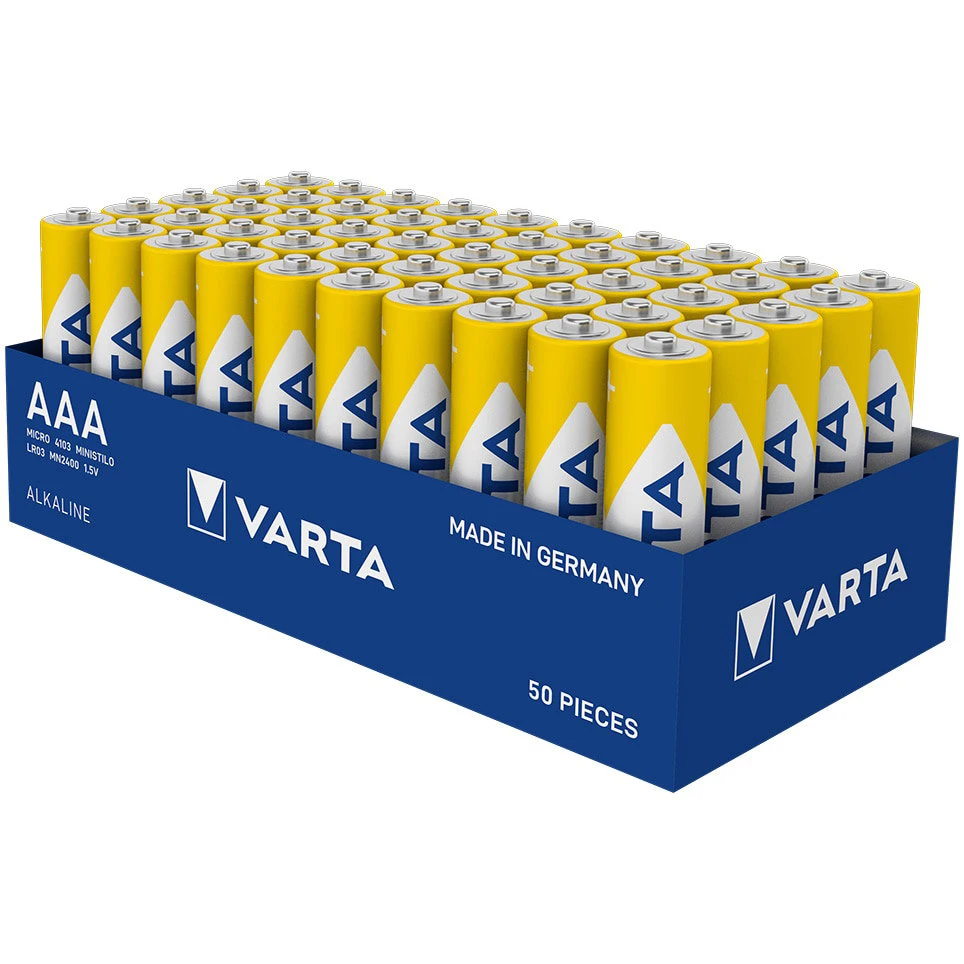 1. Varta - set baterii AAA - Energy - 50 buc