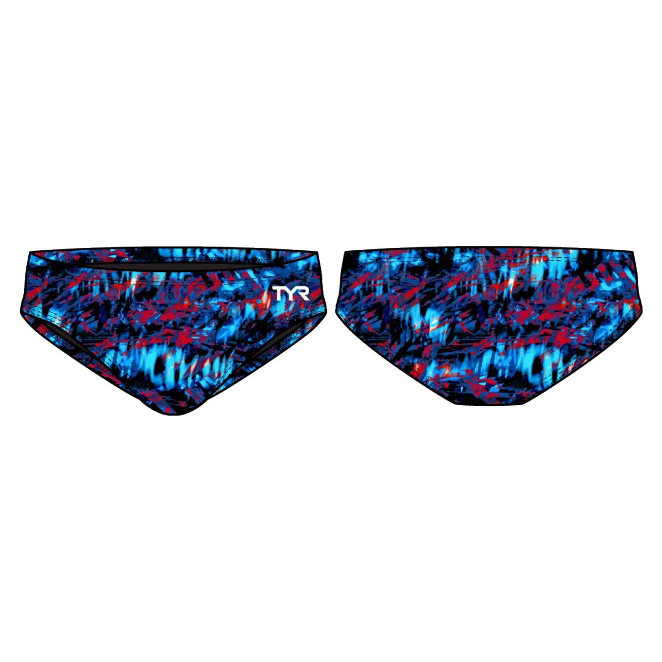 Slip înot băieți TYR Seismo - rosu/alb/albastru | rezistent clor, mărime 24 - 248777