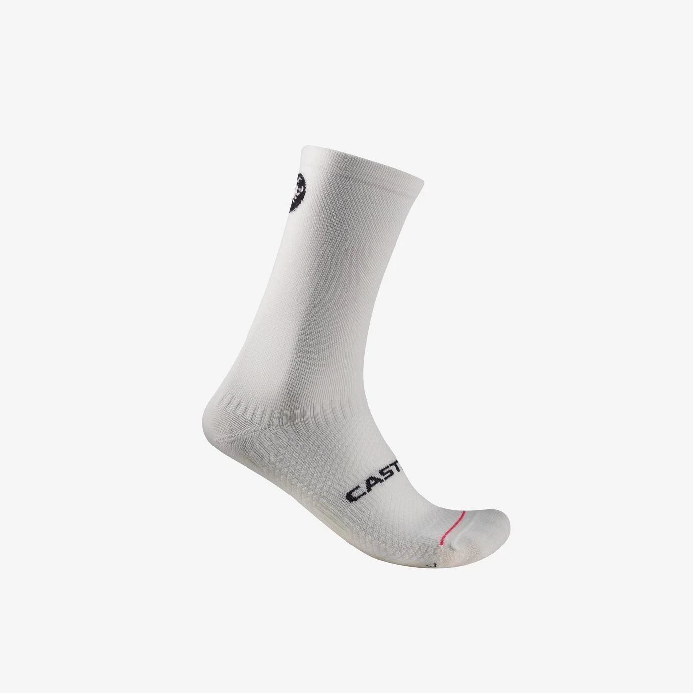 1. Șosete ciclism iarnă Castelli Scorpion Logo 20 Thermal - alb | PrimaLoft®