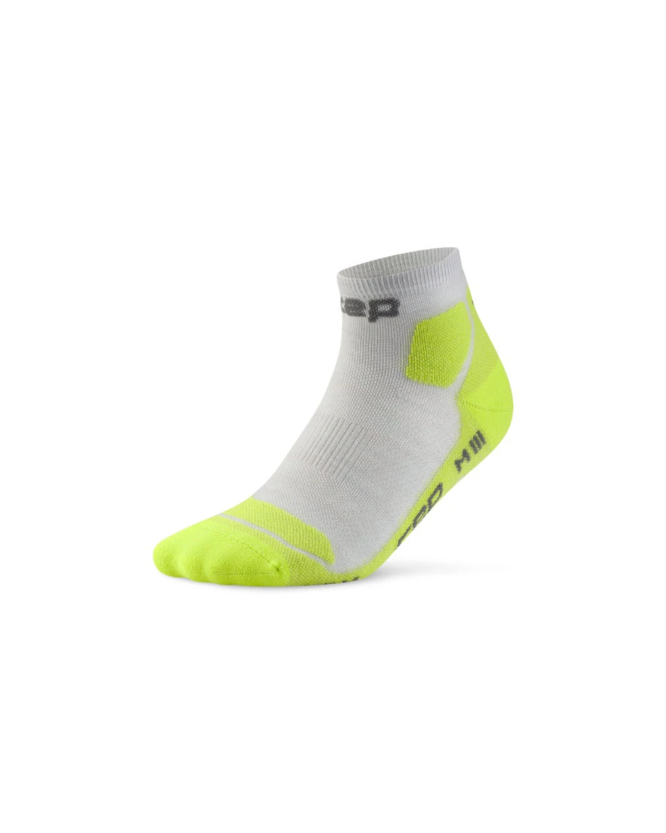 1. Șosete compresie low cut CEP Hiking Light Cushion - gri/lime acid | drumeții