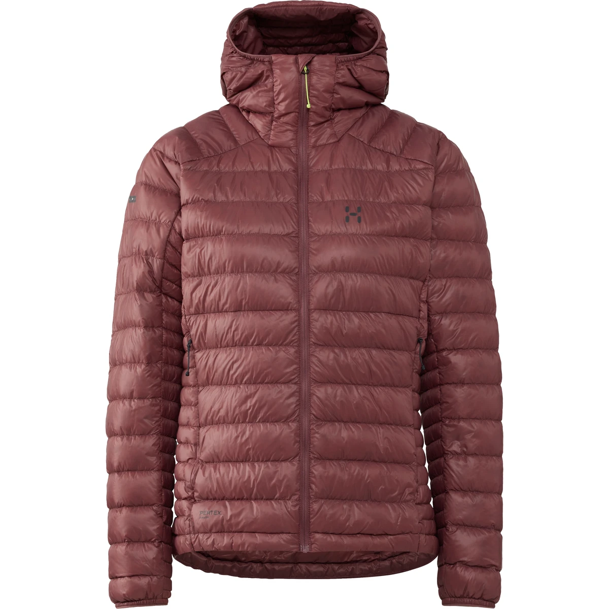 1. Haglöfs L.I.M Down II Hood W – Geacă din puf ultraușoară cu glugă - Roz Misty Mauve