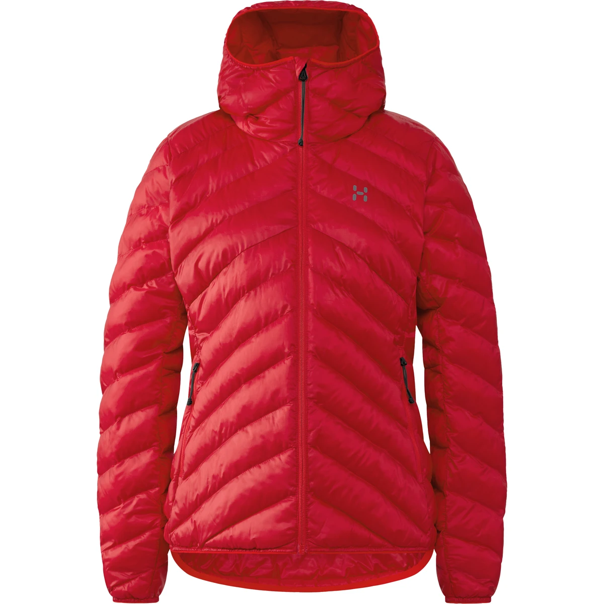 Haglöfs Särna Mimic II Hood W – Geacă izolată Mimic Gold cu glugă - Roșu Bright Red - 252062