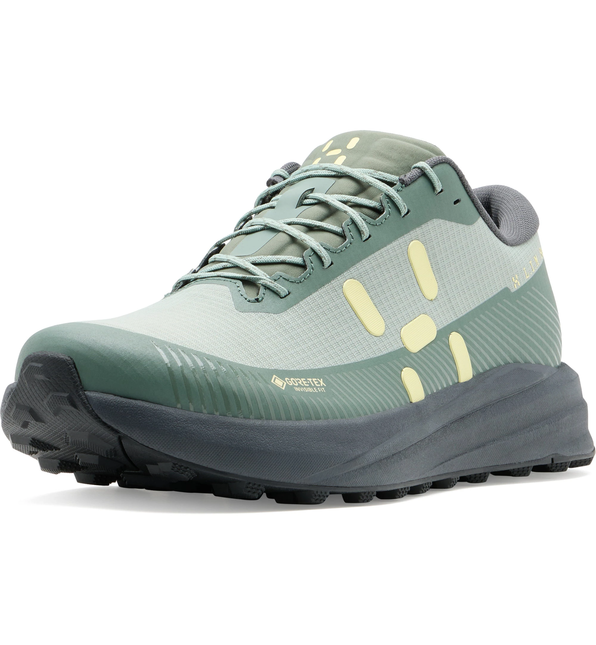 1. Haglöfs L.I.M Horizon GTX Low – Pantofi outdoor impermeabili GORE-TEX - Verde Chlorophyll Green/Dew Green