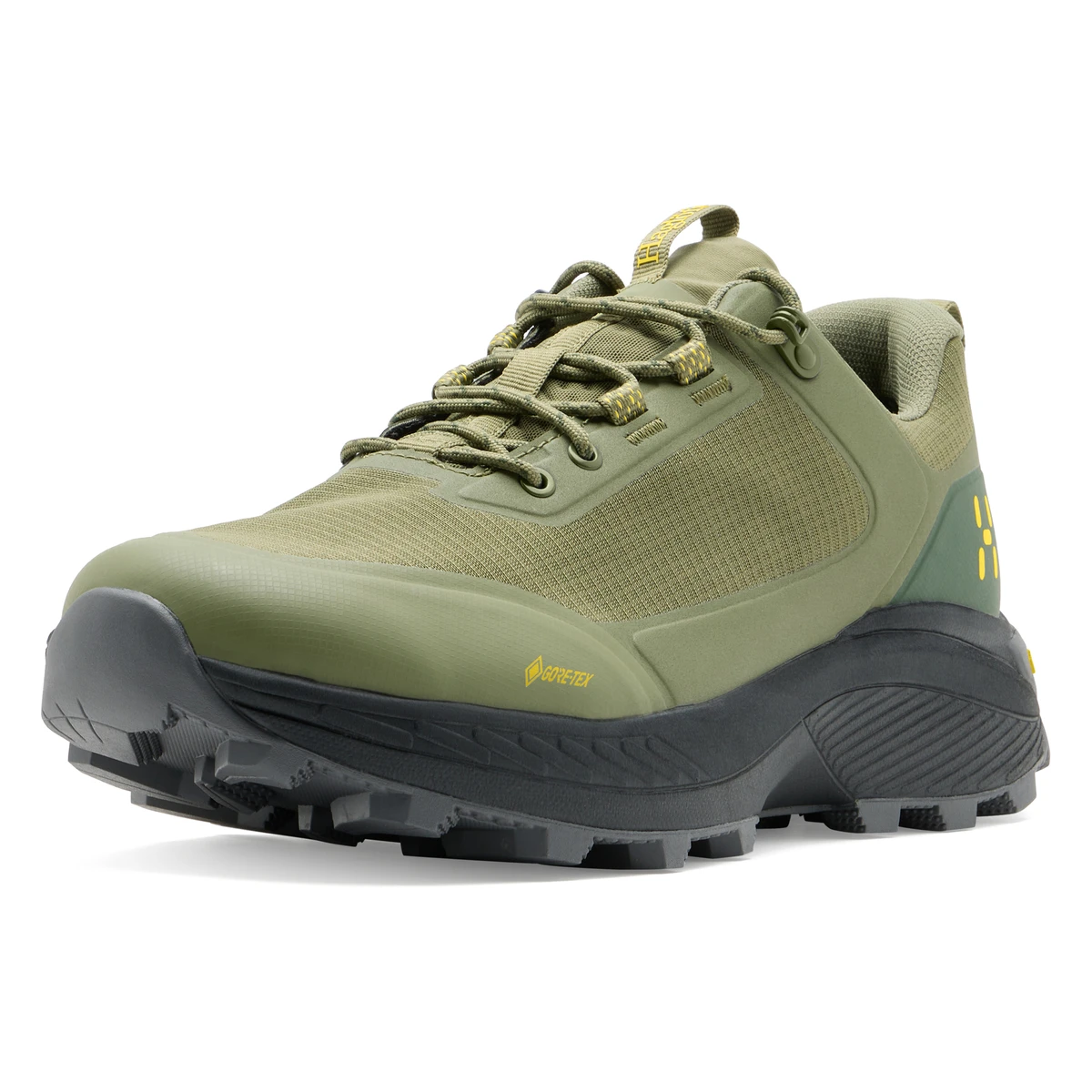 1. Haglöfs L.I.M Horizon Hike GTX Low – Pantofi de drumeție impermeabili GORE-TEX - Verde Olive Green/Seaweed Green