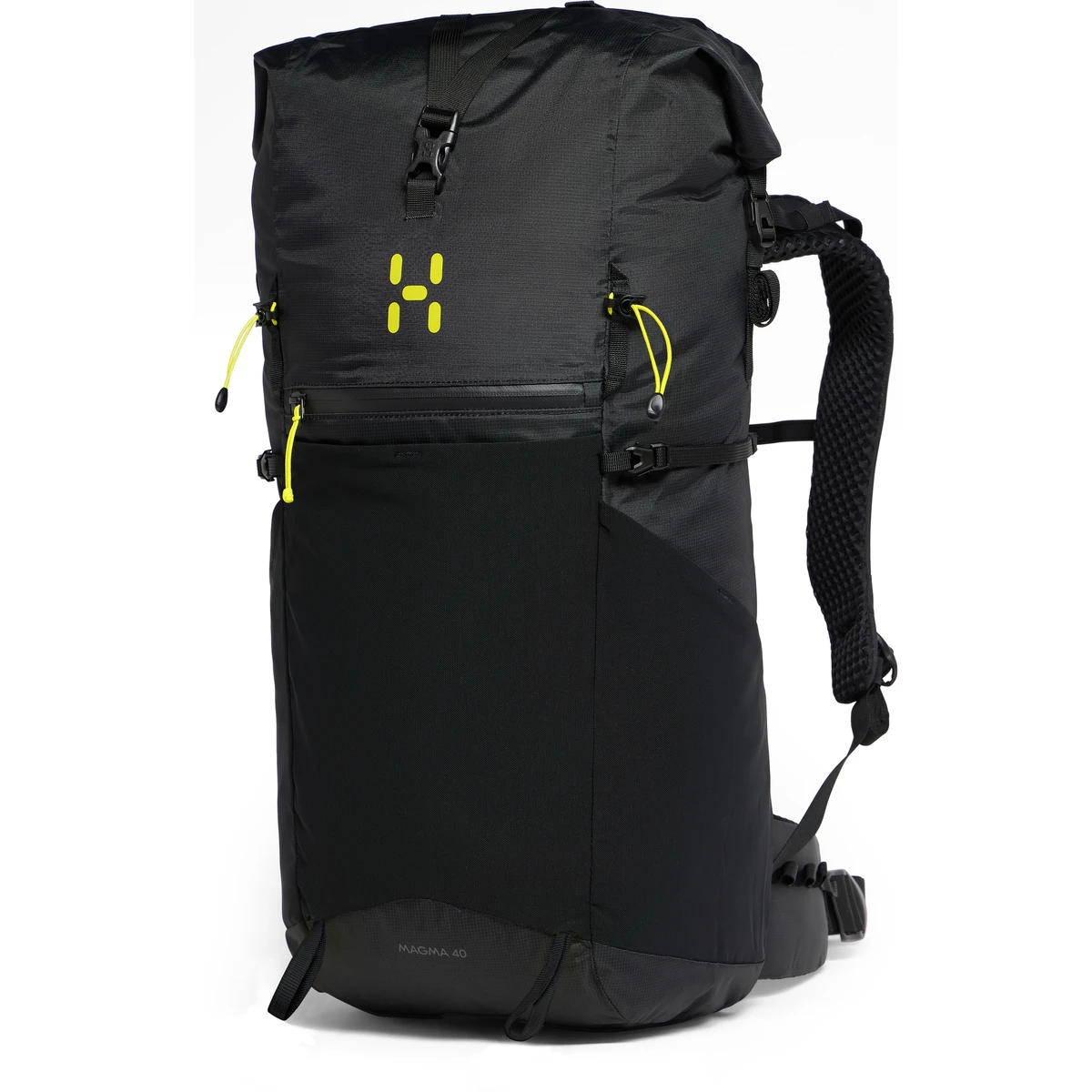1. Haglöfs Magma Rolltop 40 WR – Rucsac rolltop 40 L rezistent la apă - Negru True Black