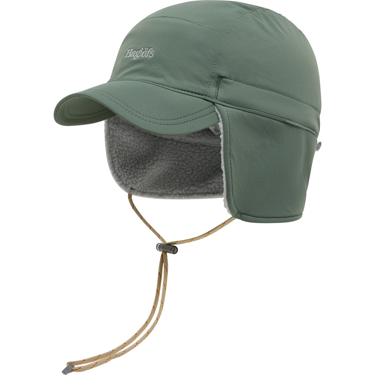 Haglöfs Mountain II Cap – Căciulă cu cozoroc de iarnă - Verde Chlorophyll Green - 252089