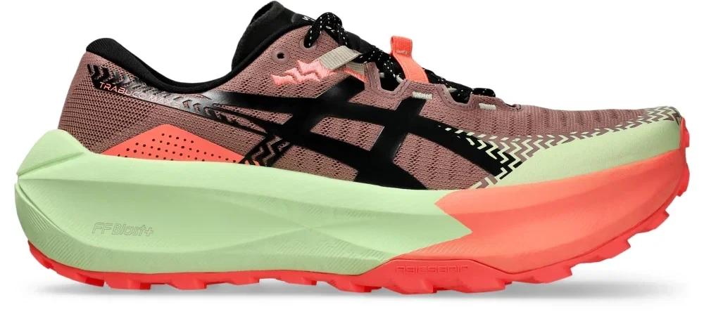 1. Pantofi alergare trail ASICS Trabuco Max 5 - roșu Umeboshi | Black | amortizare maximă