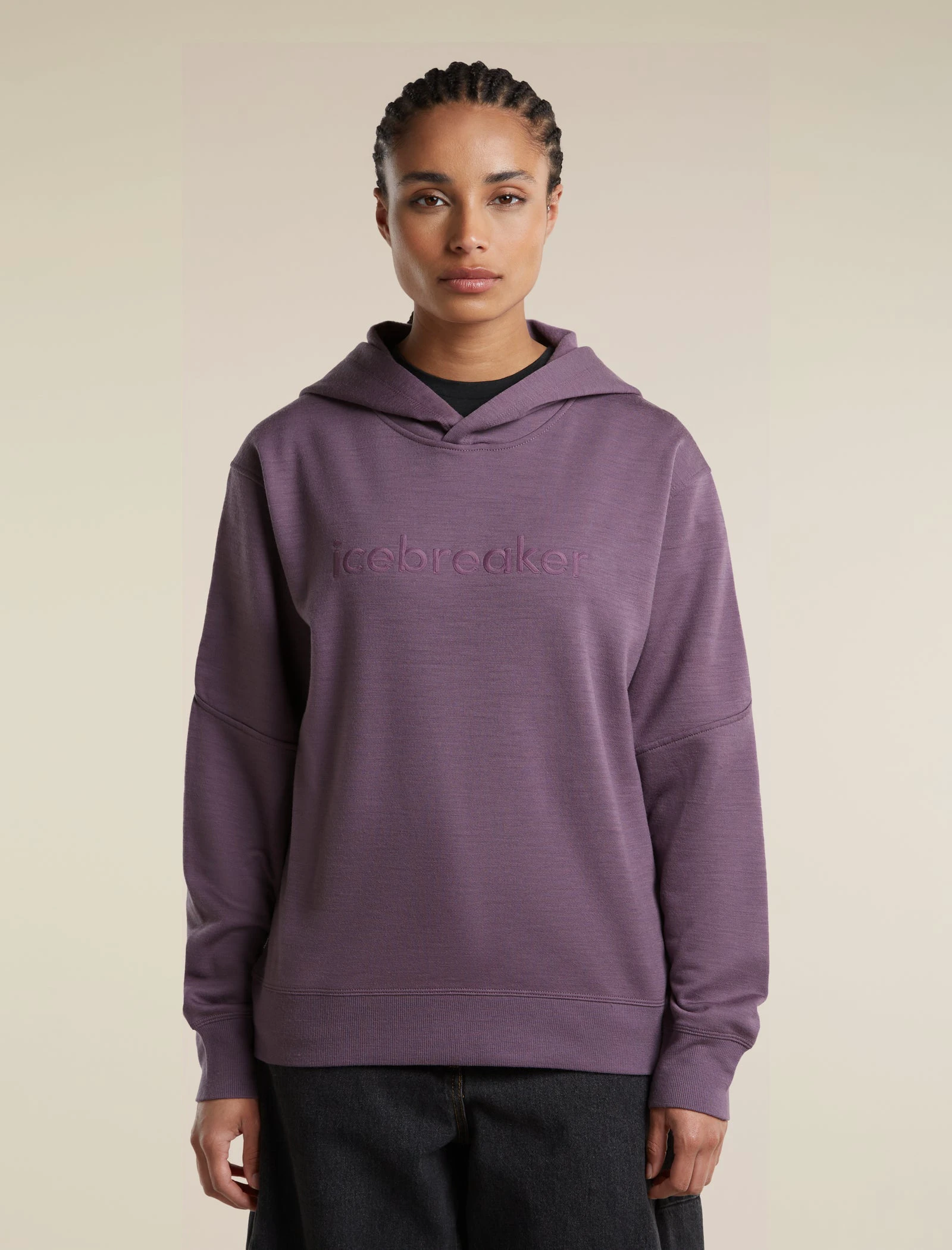 1. Hanorac Icebreaker 360 RealFleece Elemental - gri-mov Grey Plum