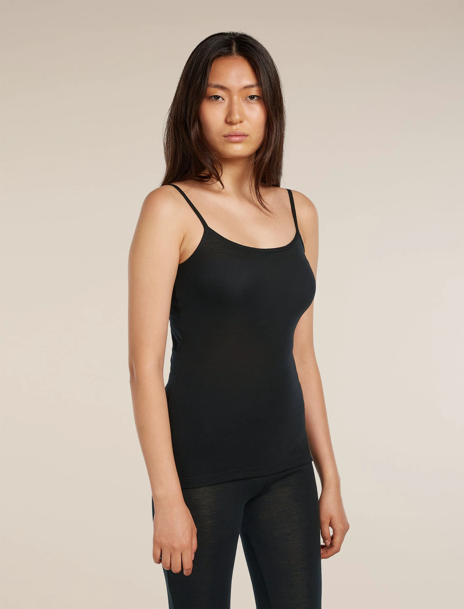 Maiou Merino Icebreaker 175 Everyday Cami - negru Black - 249512