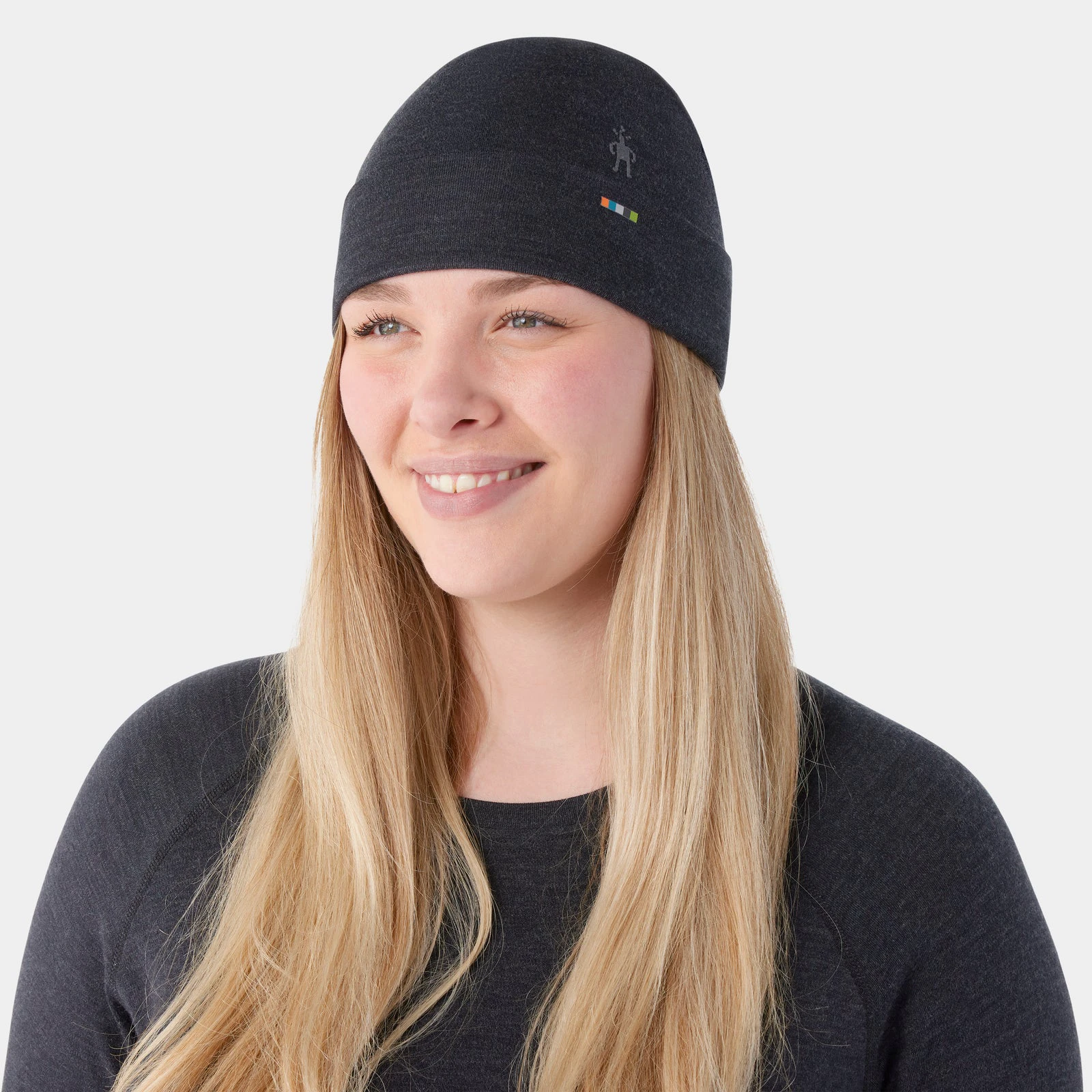 1. Căciulă Merino Smartwool Thermal Reversible Beanie - gri Charcoal | reversibilă