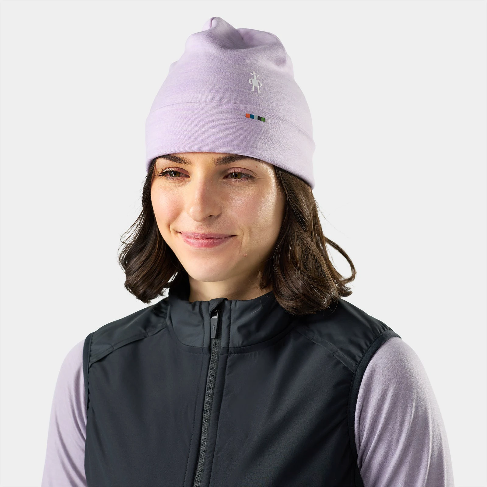 1. Căciulă Merino Smartwool Thermal Beanie - mov Lavender Sky Heather