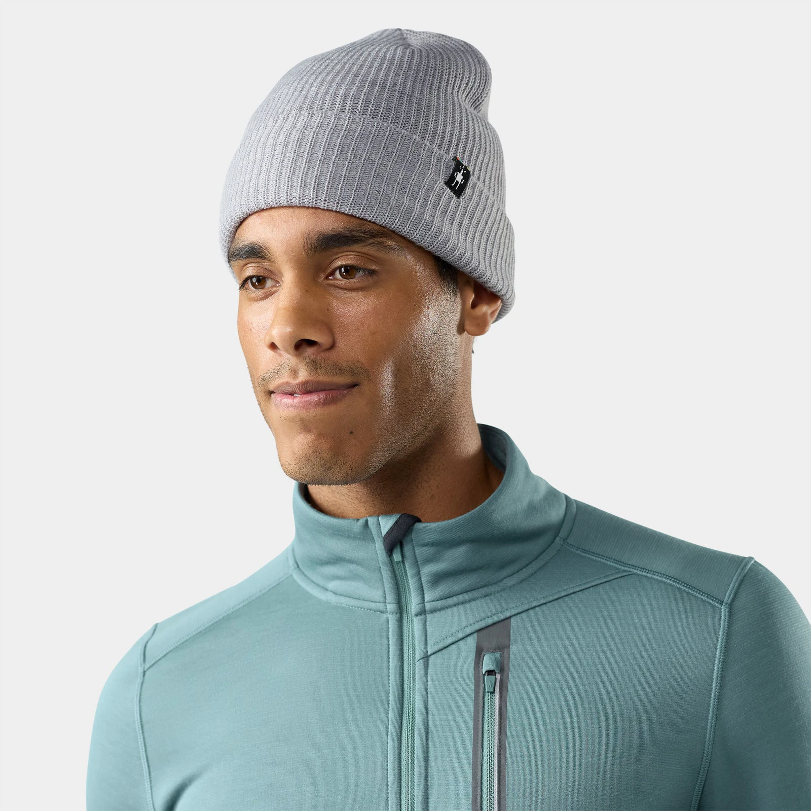 Căciulă Merino Smartwool Beanie - gri deschis Light Gray Heather - 249612