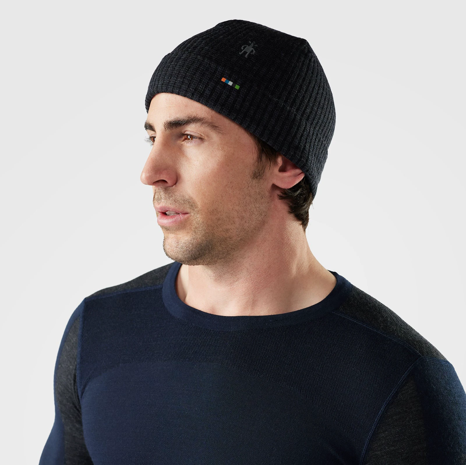 Căciulă Merino Smartwool Thermal Rib Beanie - gri Charcoal Heather - 249619