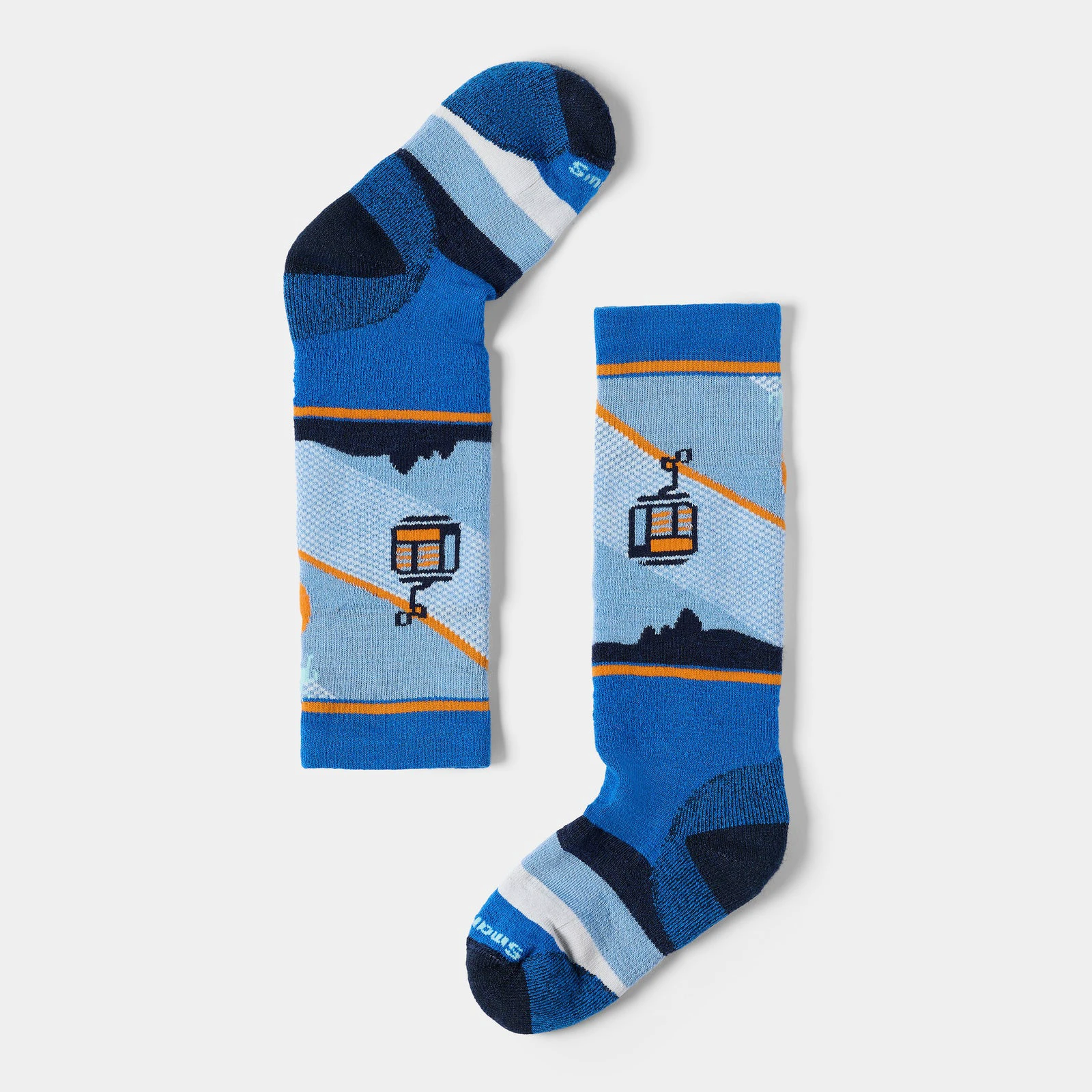 Șosete Merino schi Smartwool Gondola Games - Laguna Blue | Over-the-Calf | Full Cushion - 249625