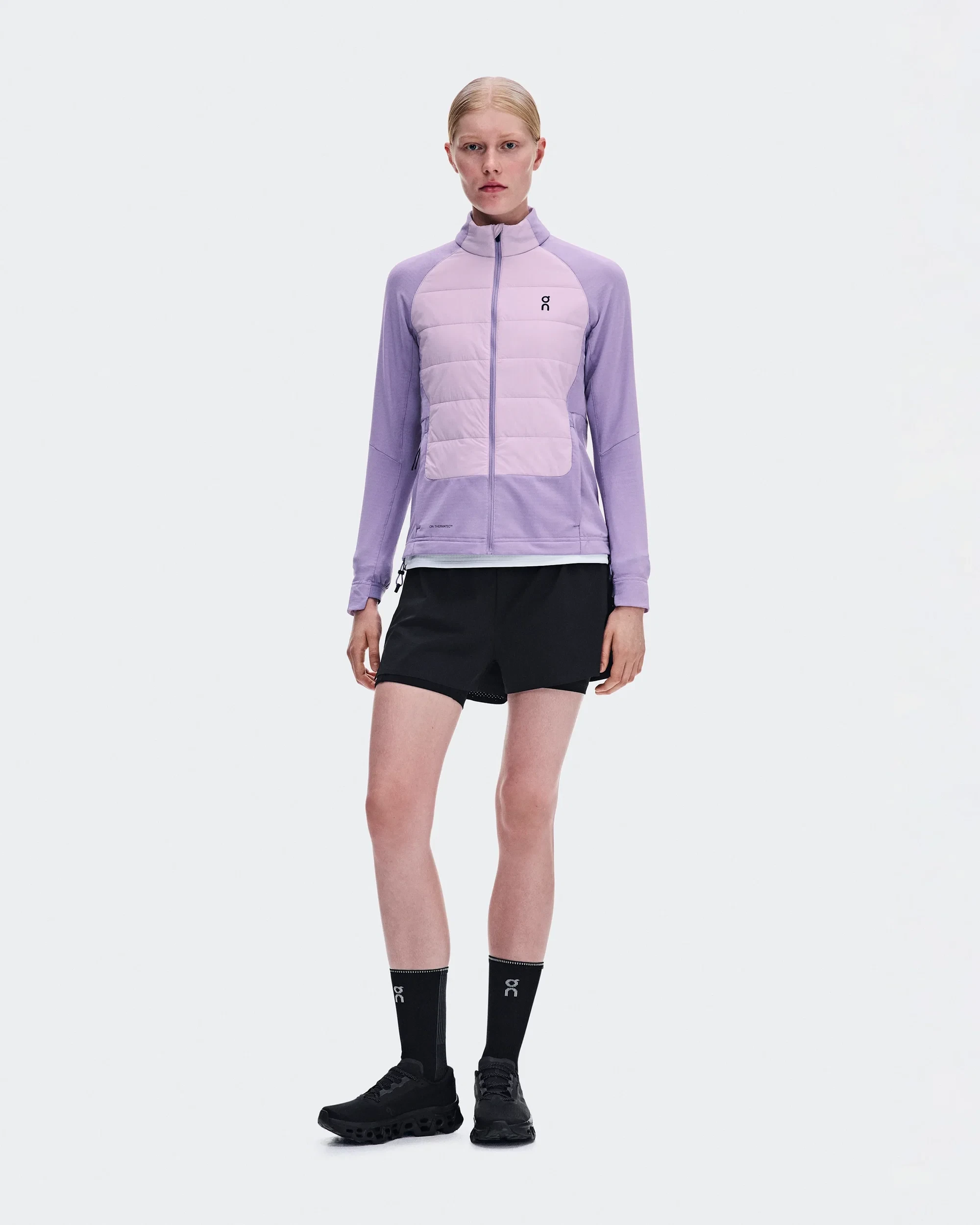 Jachetă hibridă On Weather Hybrid Jacket W - mov Mallow | Foxglove - 249666