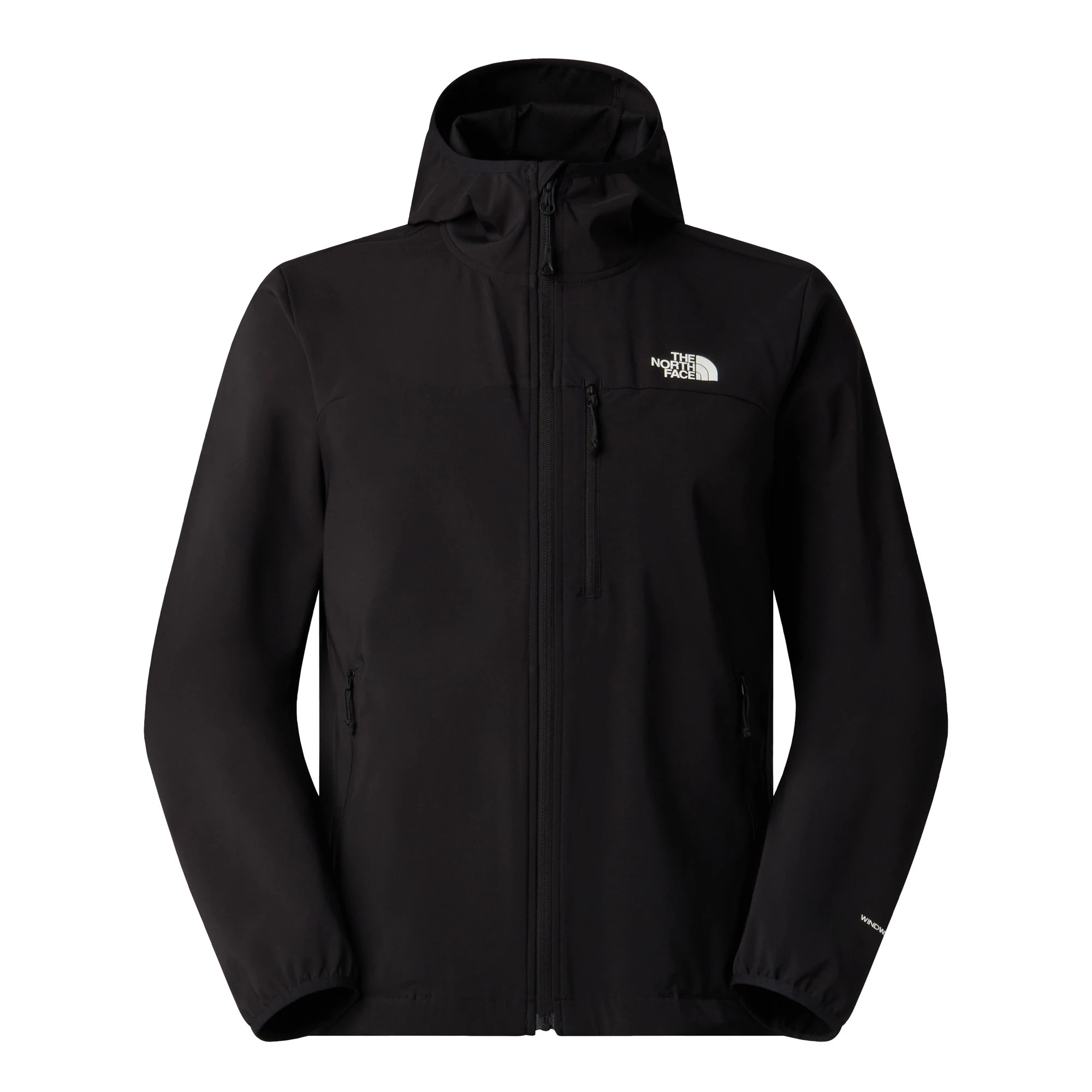 1. Geacă cu glugă The North Face Nimble Hoodie 2 pentru bărbați - negru Black | anti-vânt WindWall™