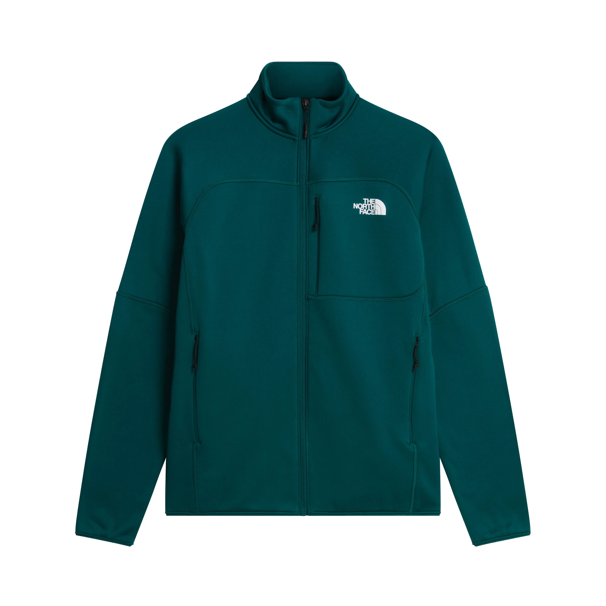 Polar The North Face Polartec Power Stretch Meteora Full Zip pentru bărbați - verde petrol Pacific Teal | Polartec Power Stretch - 250858