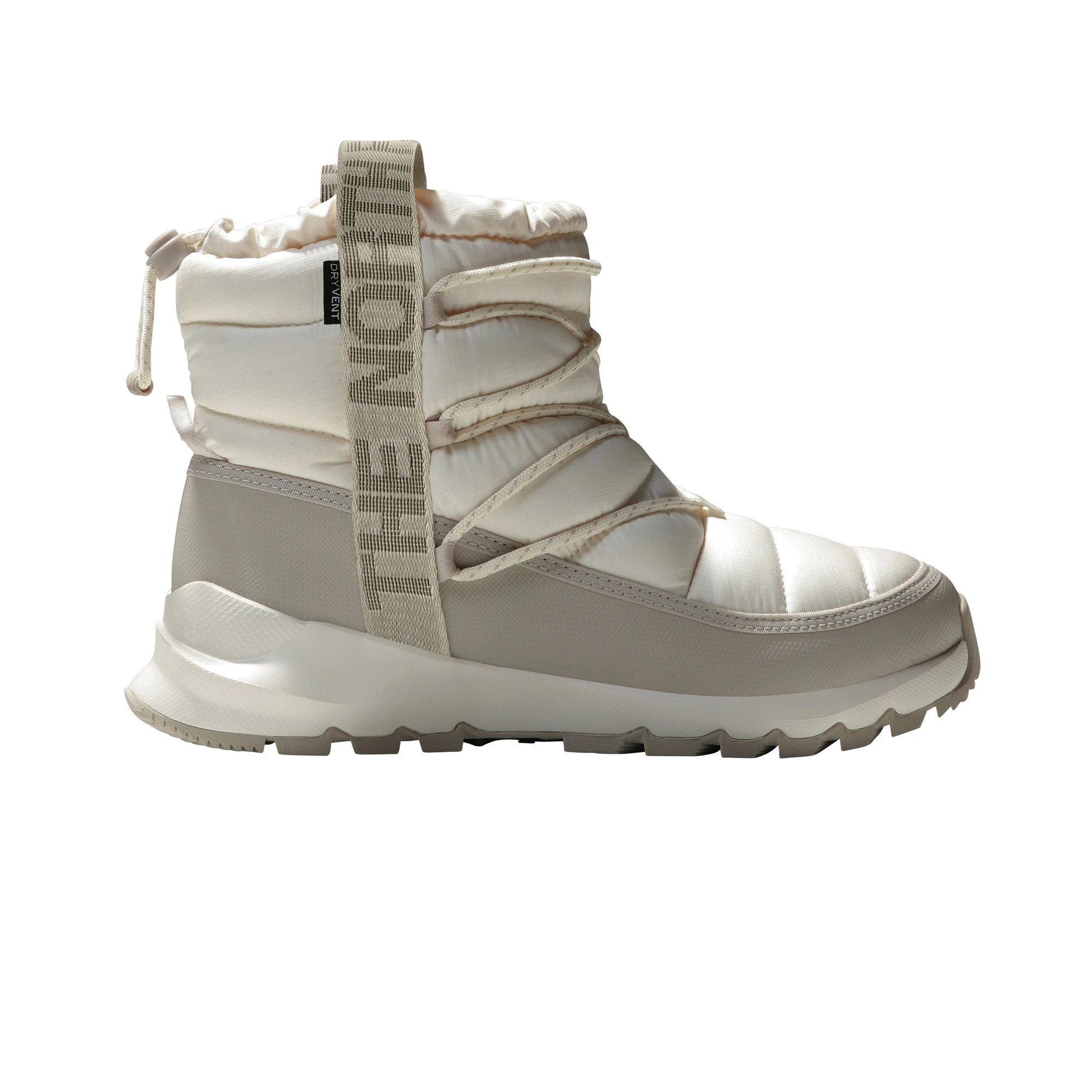 1. Ghete de iarnă The North Face ThermoBall Lace Up WP pentru damă - alb Gardenia White | Silver Grey | impermeabile DryVent™
