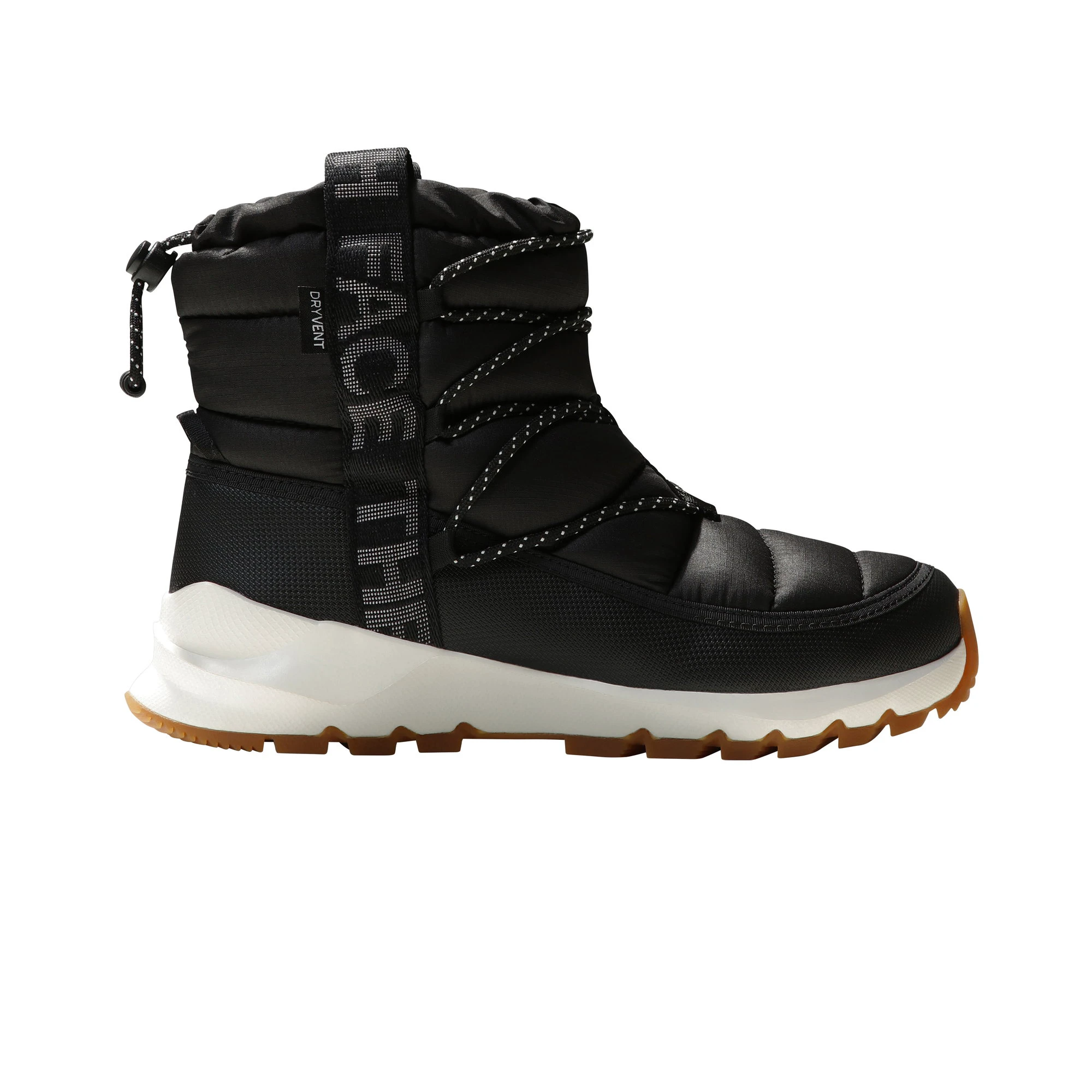 1. Ghete de iarnă The North Face ThermoBall Lace Up WP pentru damă - negru Black | Gardenia White | impermeabile DryVent™
