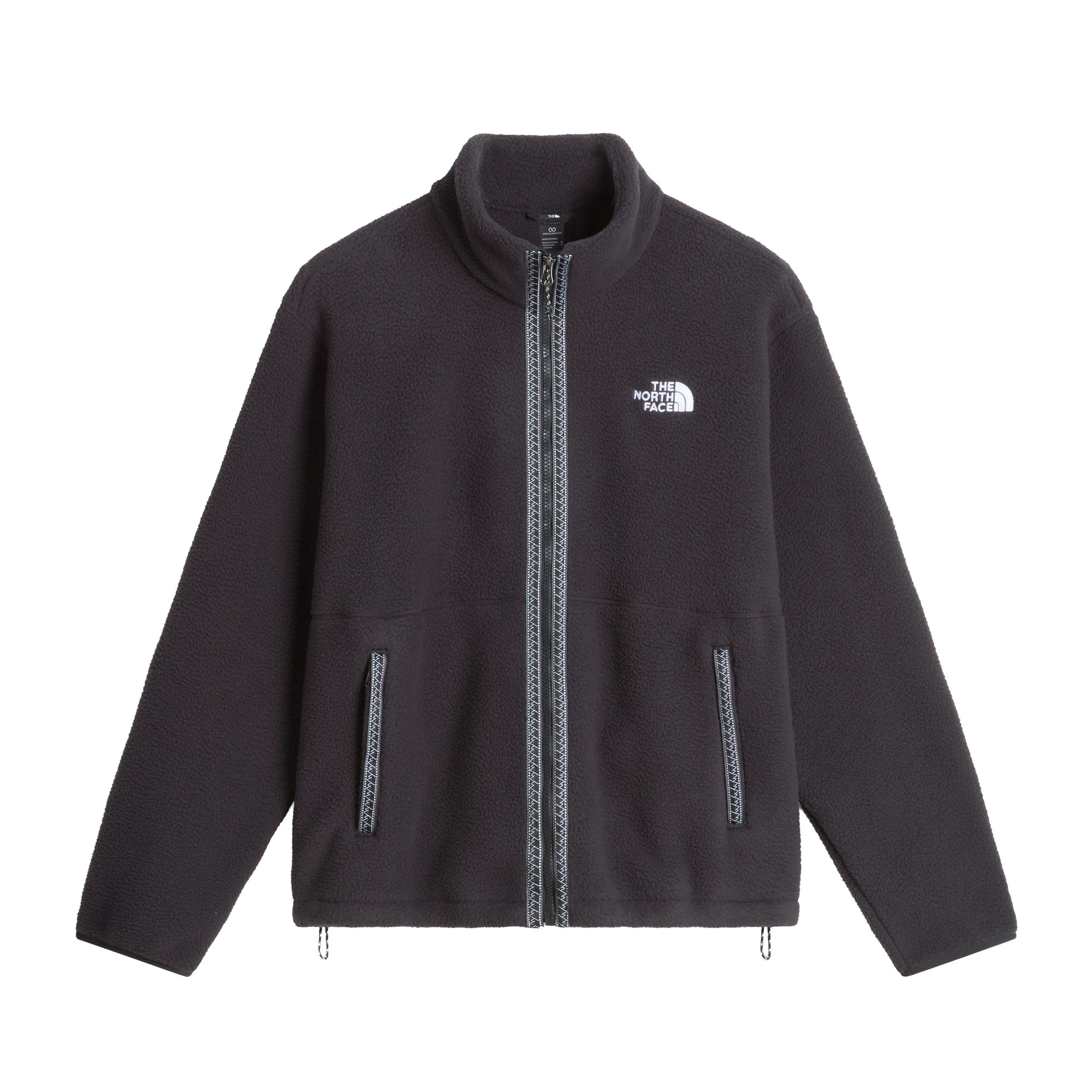 Polar The North Face Fleeski Full Zip Jacket pentru bărbați - negru Black | fleece reciclat - 250585